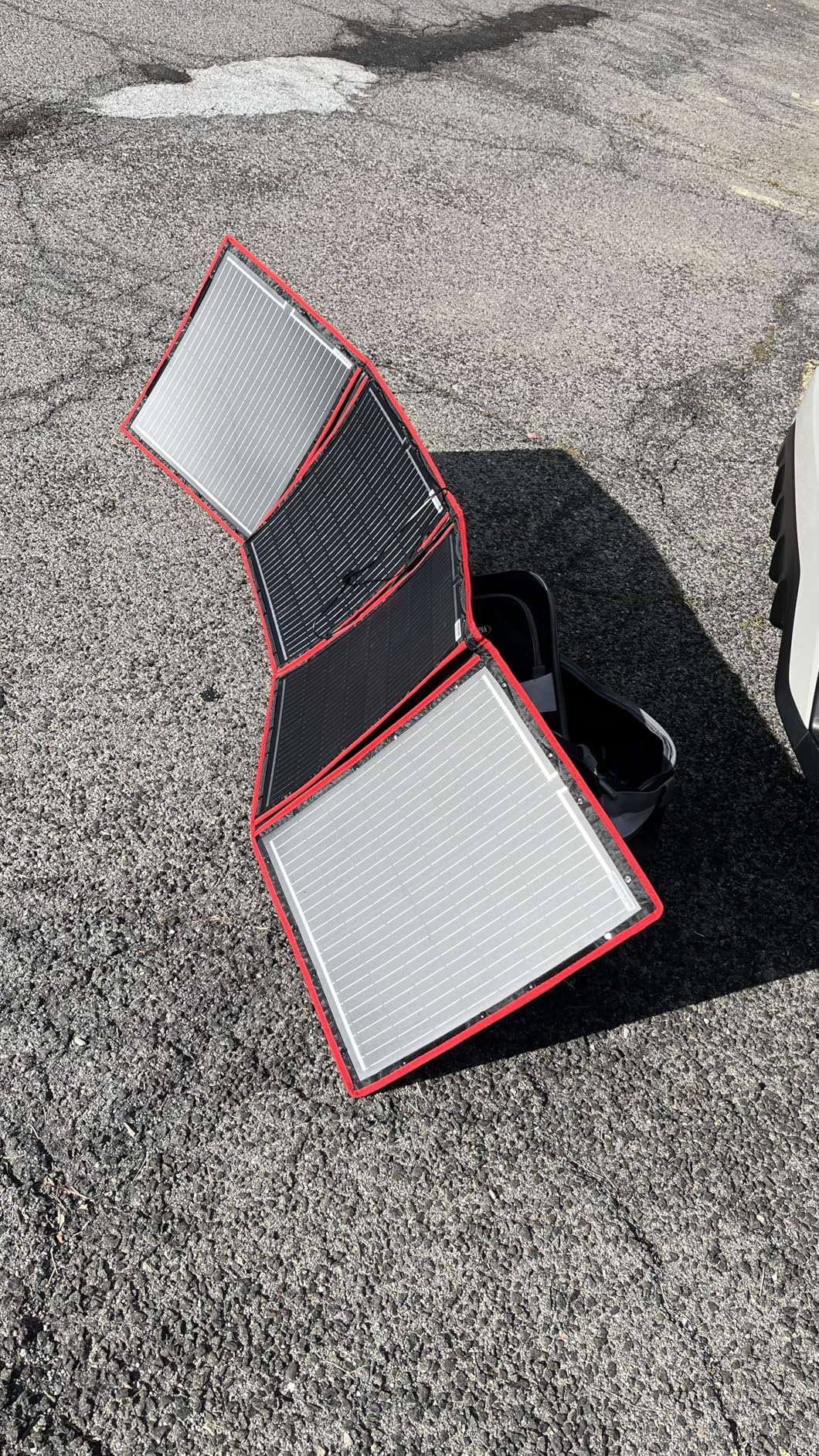 DOKIO 300W Portable Foldable Solar Panel Kit with Charge Controller | Folds to 19.3 x 37.4 in and weighs 15.2 lb; USB ports; for 12V batteries, power stations, RVs, and camping customer photo 2
