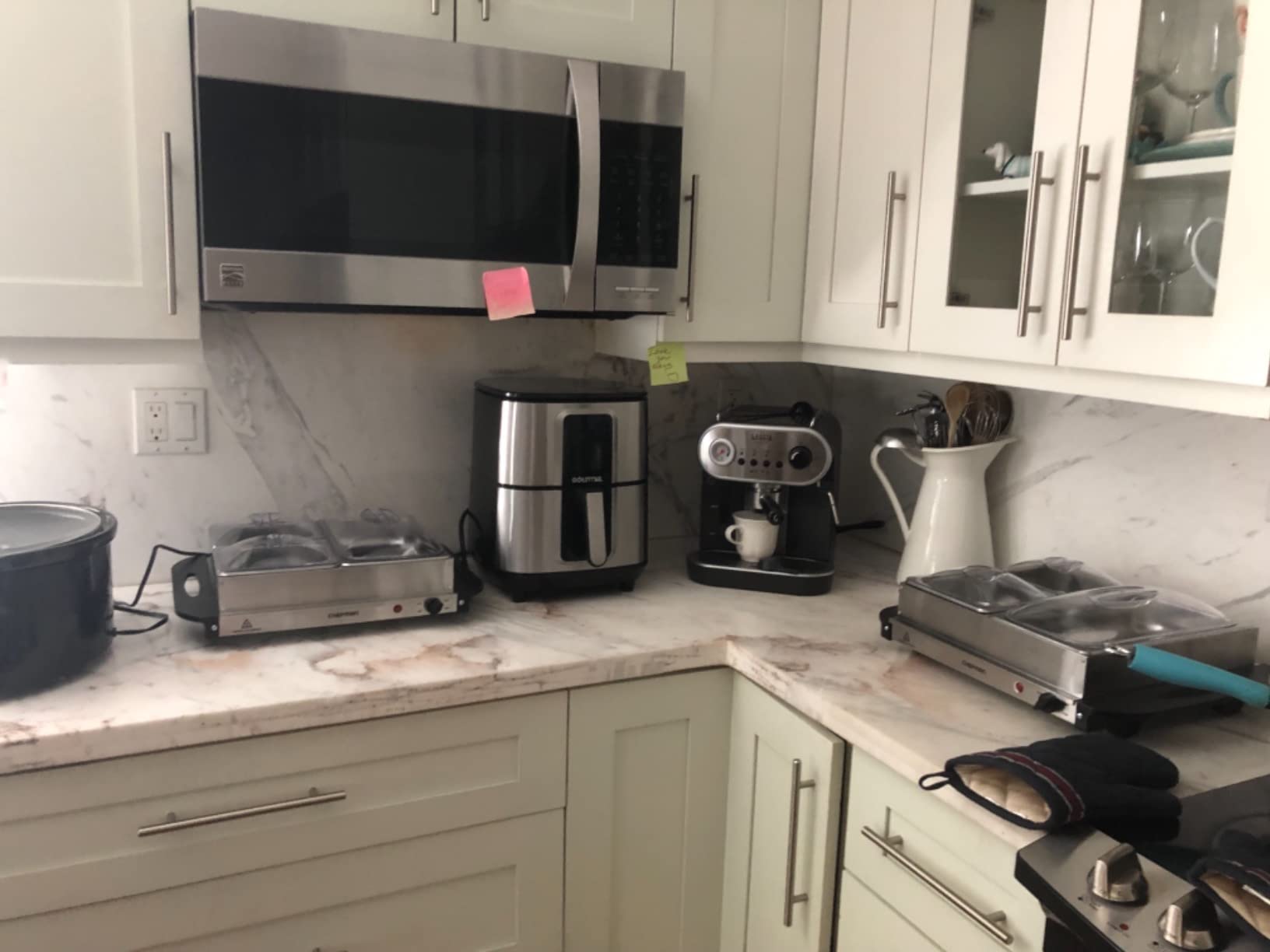Chefman Electric Buffet Server + Warming Tray w/Adjustable Temperature & 3 Chafing Dishes, 14 x 14 Surface, Stainless Steel customer photo 2