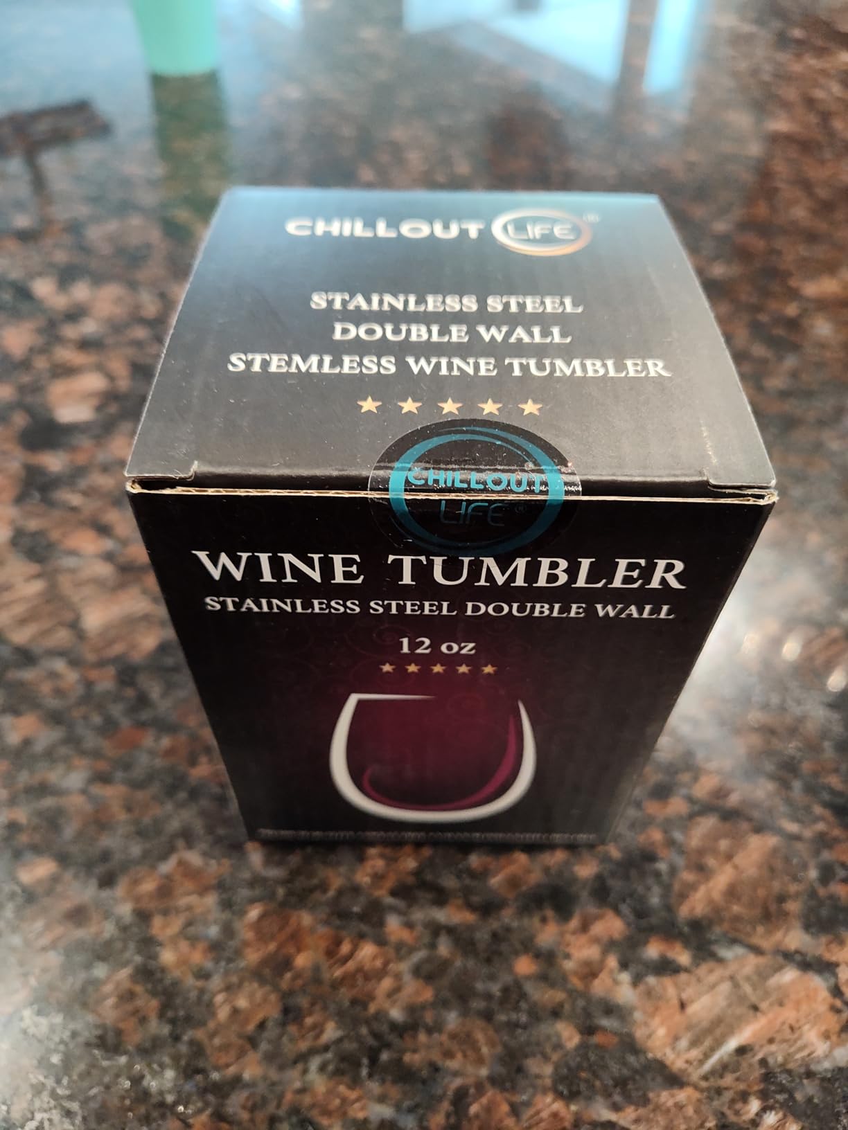 CHILLOUT LIFE 12 oz Stainless Steel Wine Tumblers 4 Pack - Double Wall Vacuum Insulated Wine Glasses Cups with Lids and Straws Set Keeping Cold & Hot for Coffee, Beer, Ice Cream - Rose Gold customer photo 2
