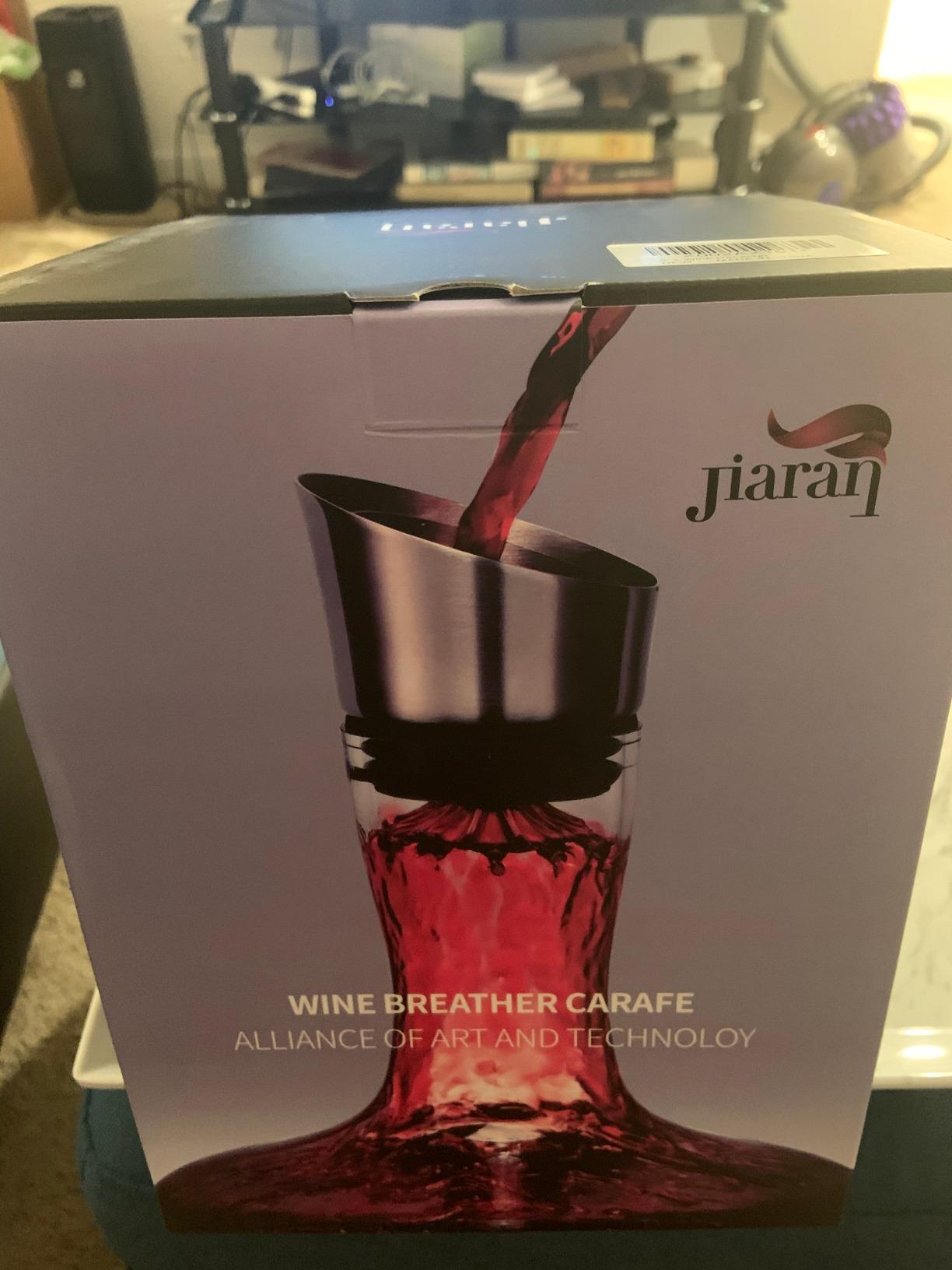 Wine Decanter Built-in Aerator Pourer, Wine Carafe, Red Wine Decanter, 100% Lead-free Crystal Glass, Wine Hand-held Aerator, Wine Gift, Wine Accessories customer photo 2