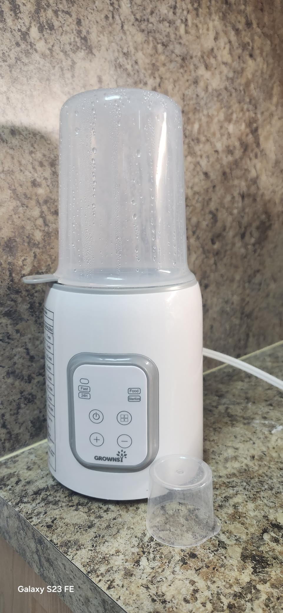 Grownsy 8-in-1 OG Fast Bottle Warmer with Timer, Gray | Fast & Even Heating, Nutri-Preserve, Safe Material, Precise Temp, Easy Operation, Multi-Use Bottle Warmer for All Feed Stages customer photo 1