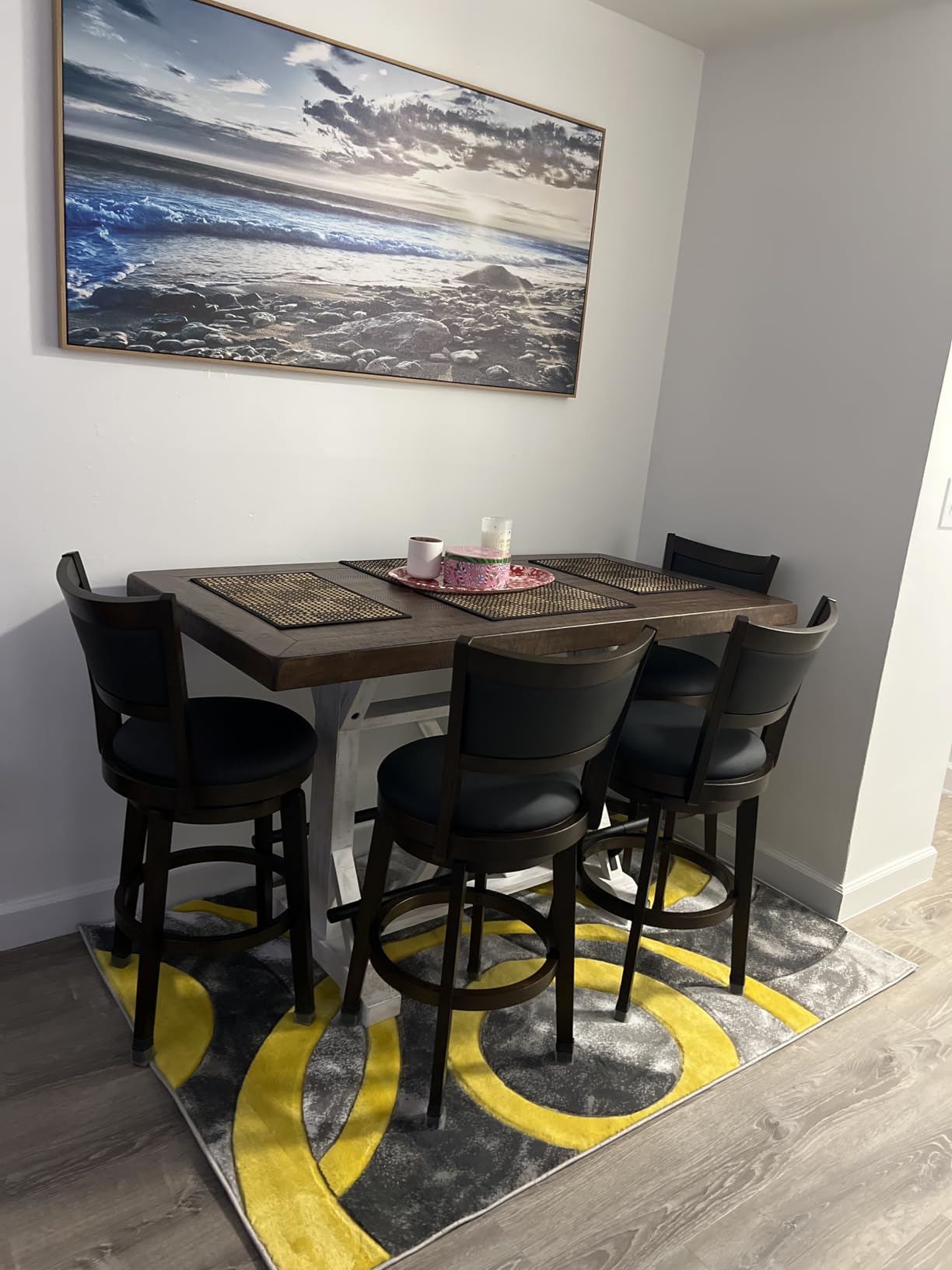 Signature Design by Ashley Valebeck 1-Piece Dining Table, Farmhouse Trestle customer photo 1