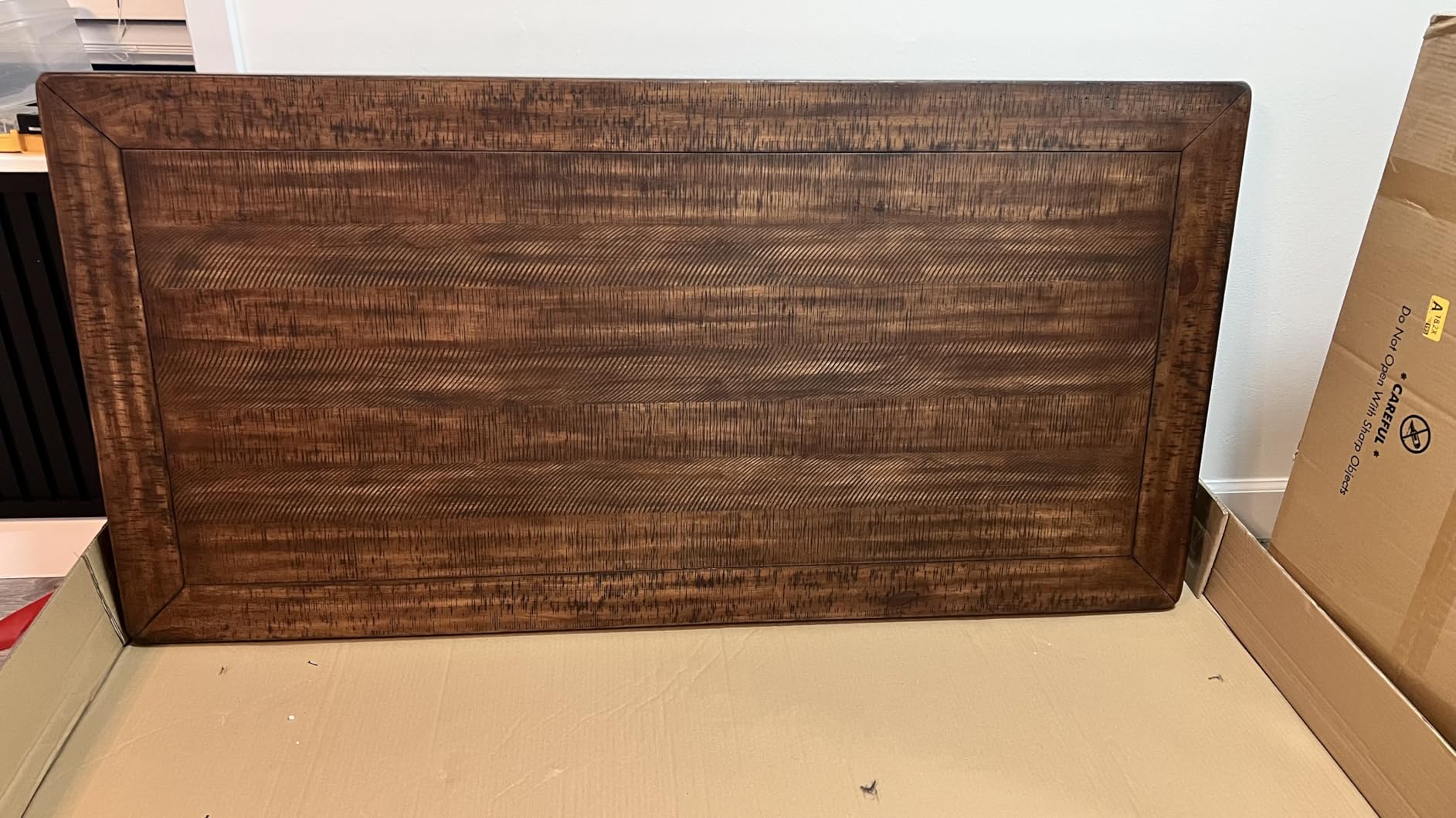 Signature Design by Ashley Valebeck 1-Piece Dining Table, Farmhouse Trestle customer photo 2
