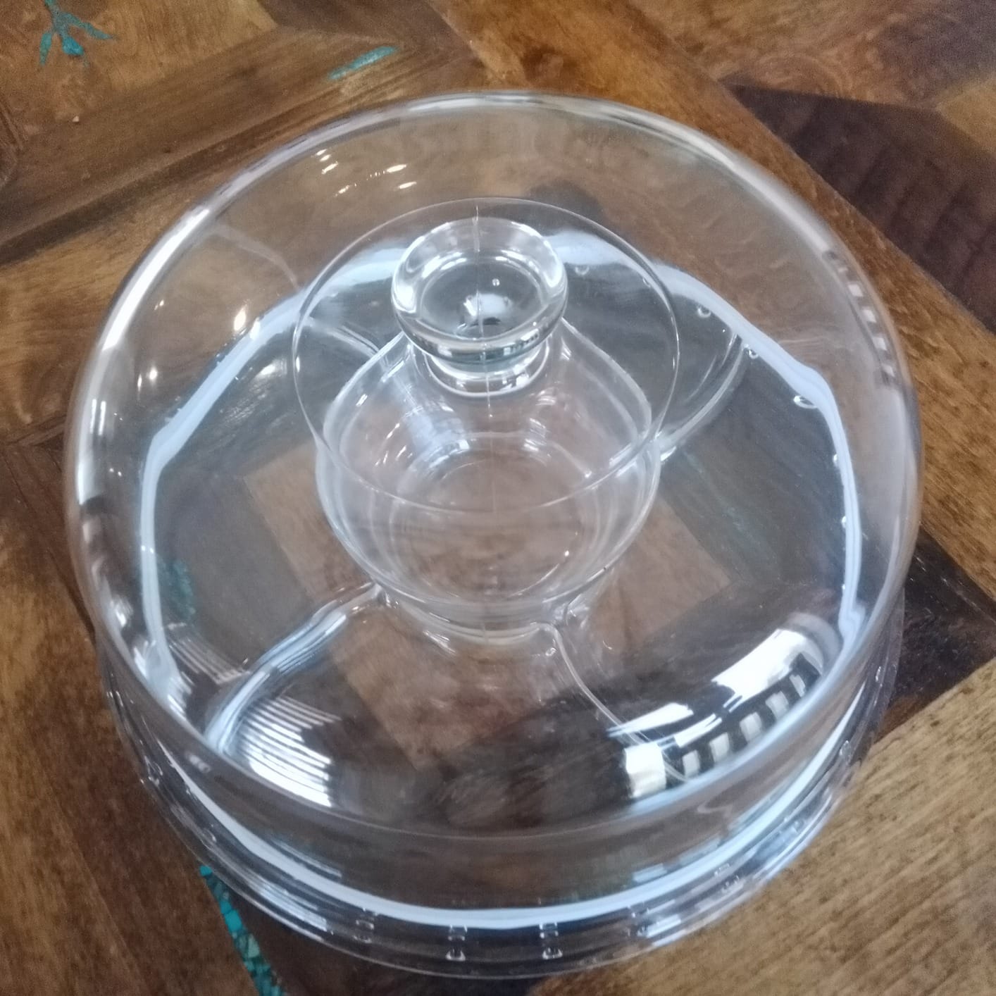 Royalty Art Glass Cake Stand with Dome, 6-in-1 Convertible Server customer photo 1