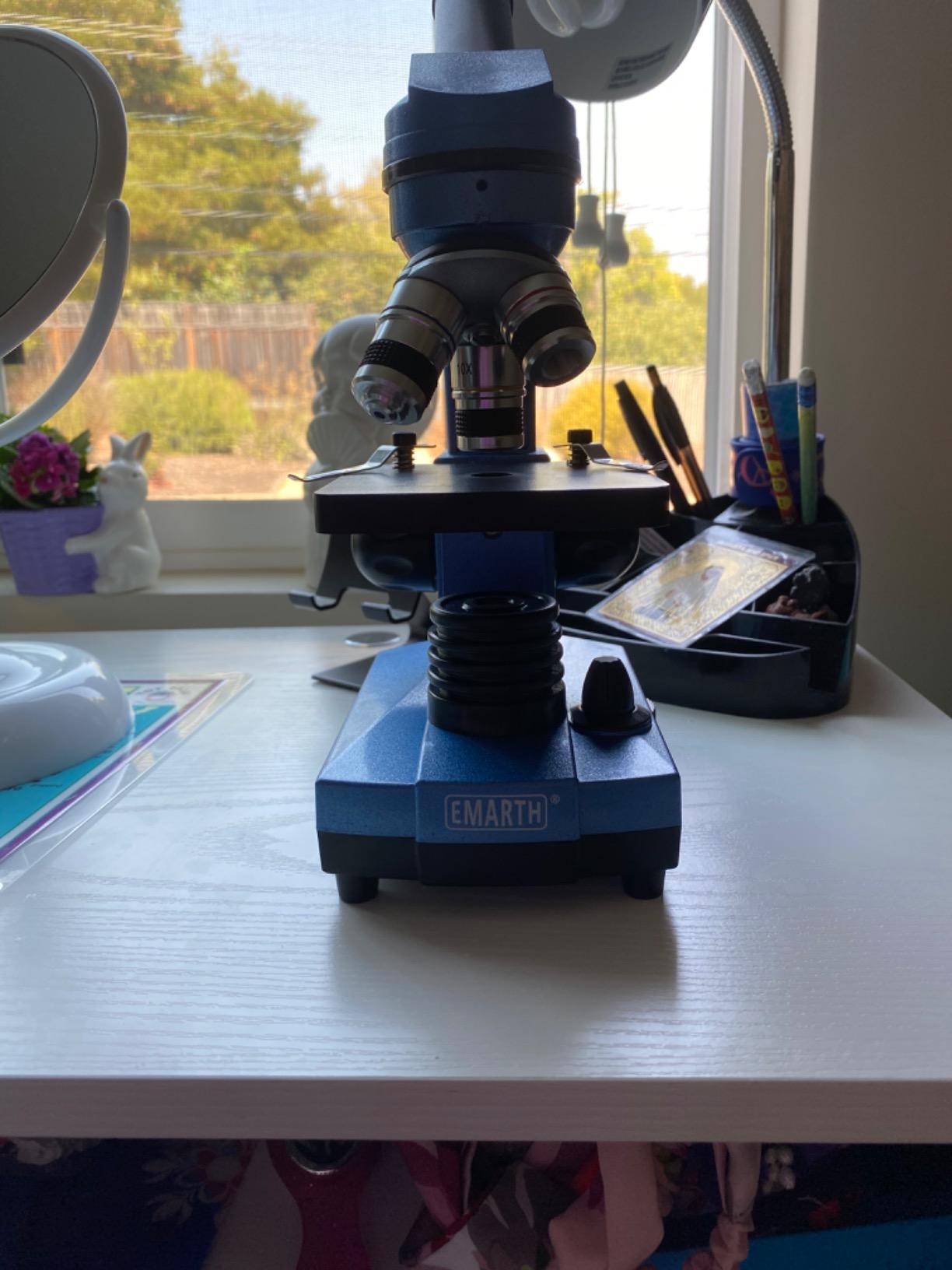 Microscope for Kids Beginners Children Student, 40X- 1000X Compound Microscopes with 52 pcs Educational Kits customer photo 1