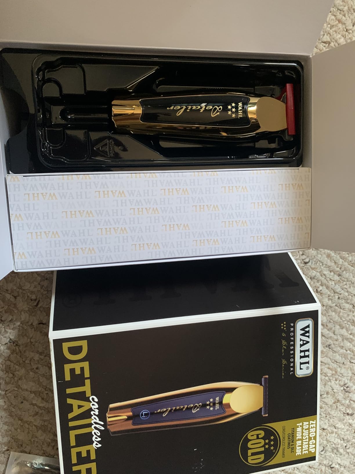 Wahl Professional 5 Star Cordless Detailer Li Trimmer, T-Wide Blade | Extended Blade for Lineups, Detailing & Bulk Removal, 100 Min Lithium-Ion Runtime, LED Indicator & Charging Stand customer photo 1