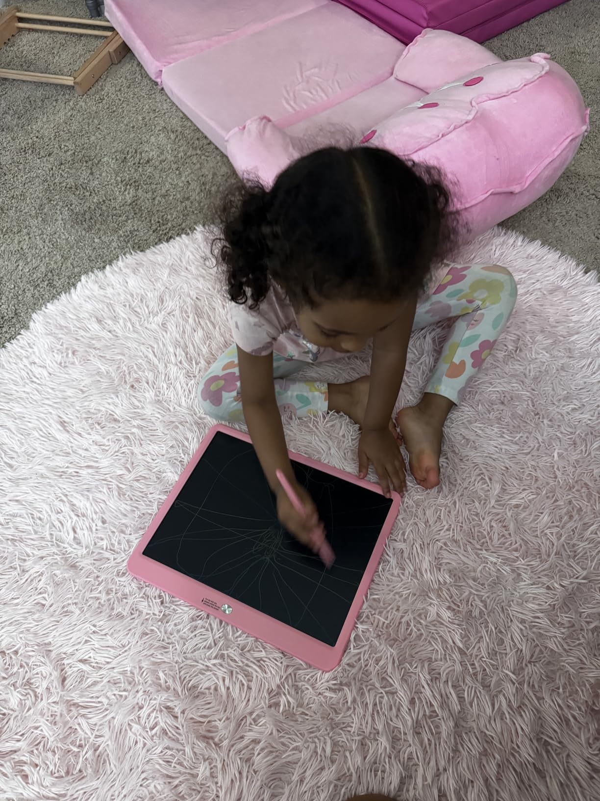 Bravokids 10 Inch LCD Writing Tablet for 3-8 Year Olds - Electronic Drawing Pad and Doodle Board as Educational Birthday Gifts for Girls and Boys (Pink) customer photo 1