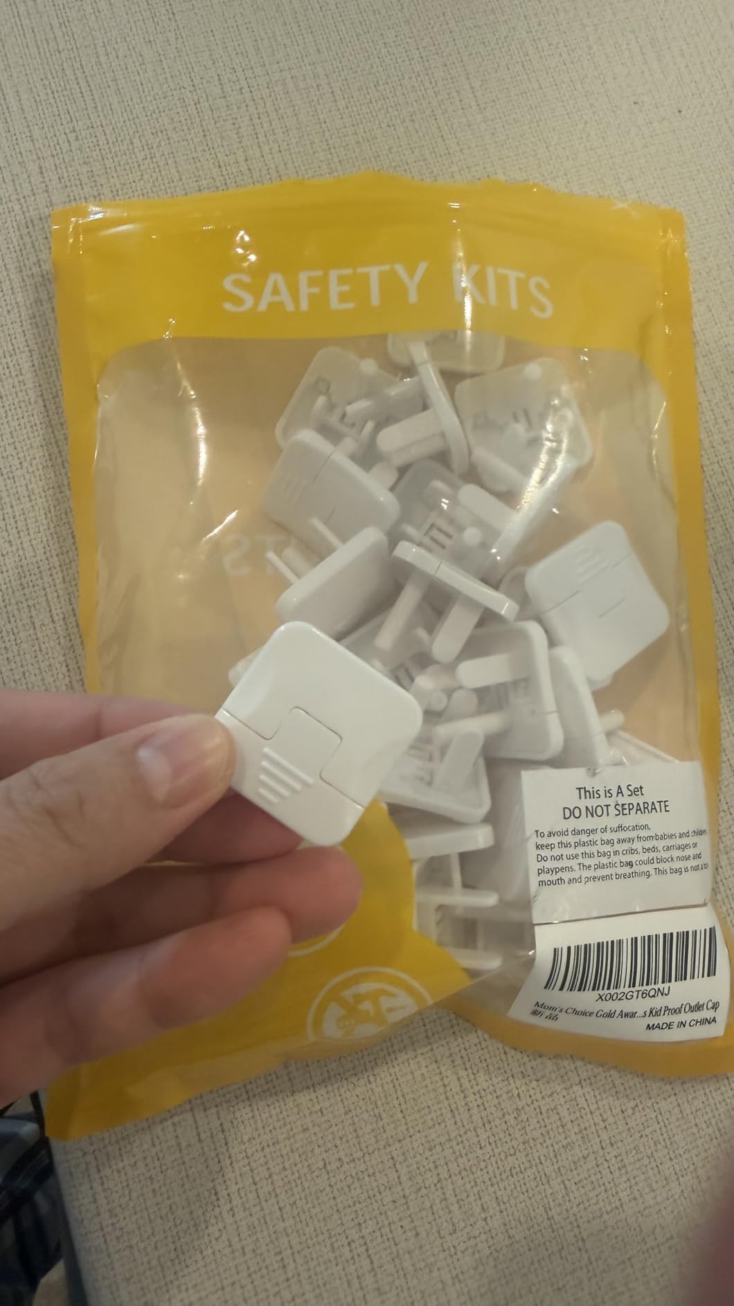 Mom's Choice Gold Awards Winner - Outlet Covers with Hidden Pull Handle Baby Proofing Plug Covers (45 Pack) 3-Prong Child Safety Socket Covers Electrical Outlet Protectors Kid Proof Outlet Cap customer photo 2