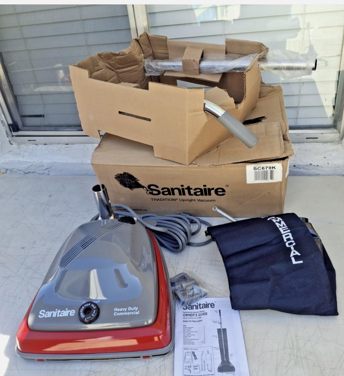 Sanitaire SC679K Tradition Upright Commercial Bagged Vacuum, Red customer photo 2