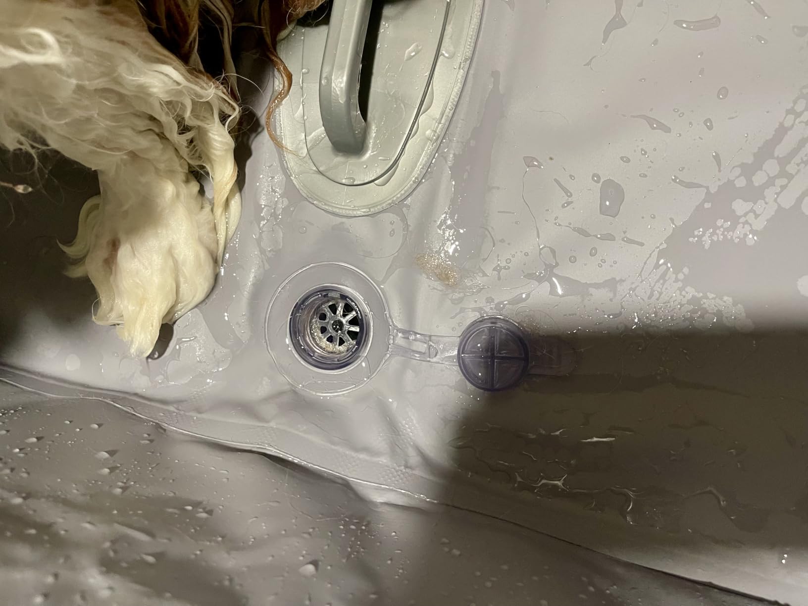 Furesh Portable Foldable Dog Bathtub for Small & Medium Dogs (Blue) | Lightweight aluminum frame with elevated design for comfortable bathing and easy storage. customer photo 2
