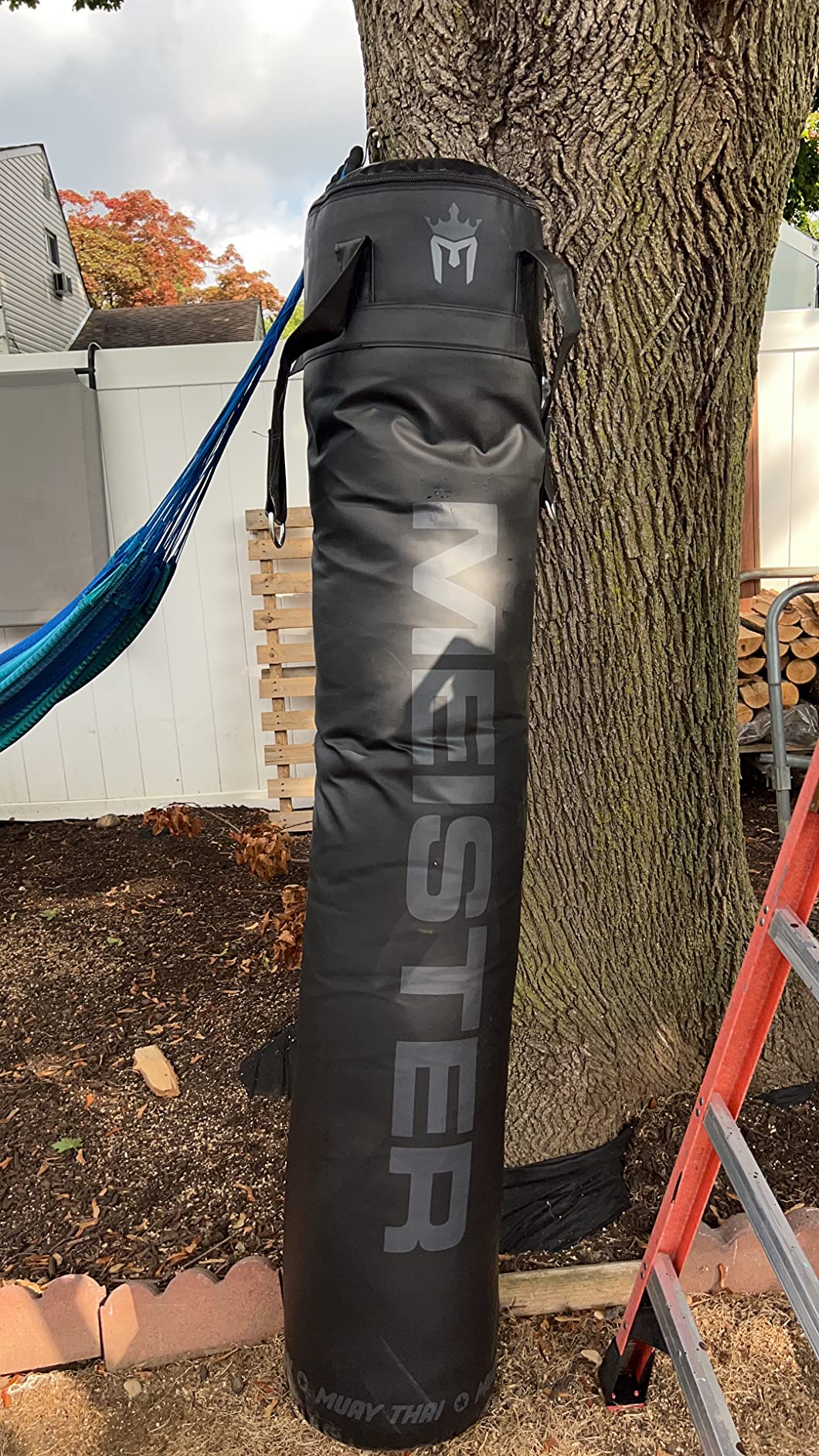 Meister 110lb Filled Muay Thai Heavy Bag for MMA & Kickboxing | Professional 72