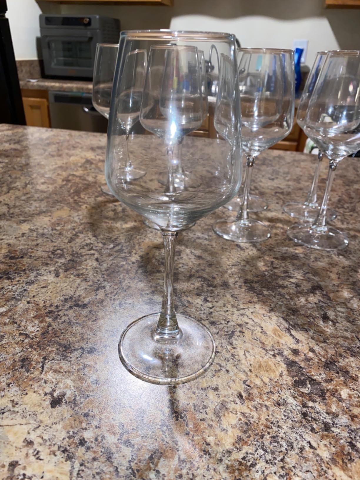 C CREST Wine Glasses Set of 8, 12oz, Lead-free, Clear, Durable Glassware customer photo 1