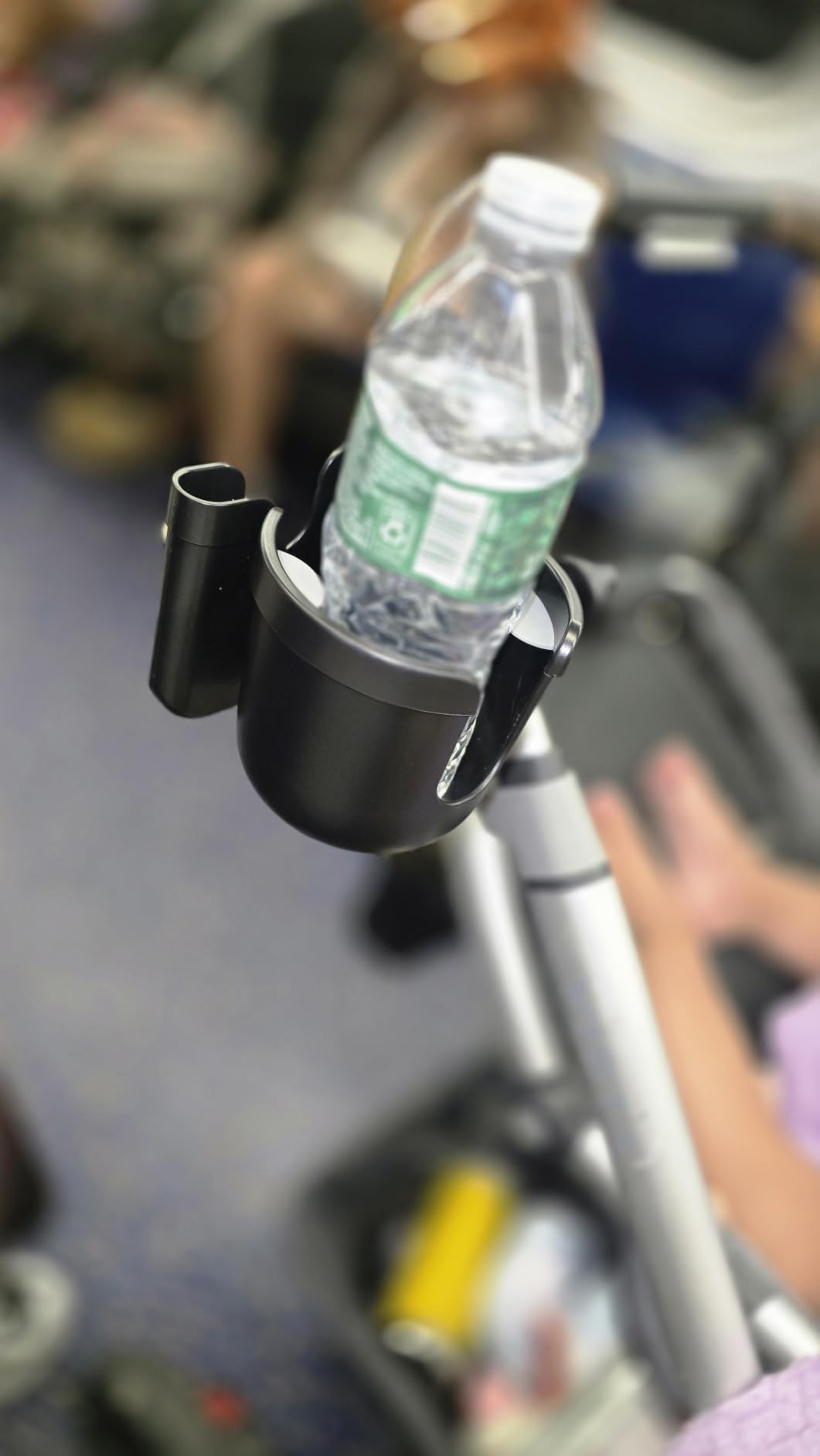 Accmor Stroller Cup Holder with Phone Holder, Bike Cup Holder, Universal Cup Holder for Uppababy Nuna Strollers, 2-in-1 Drinks Holder for Walker, Wheelchair, Scooter customer photo 1