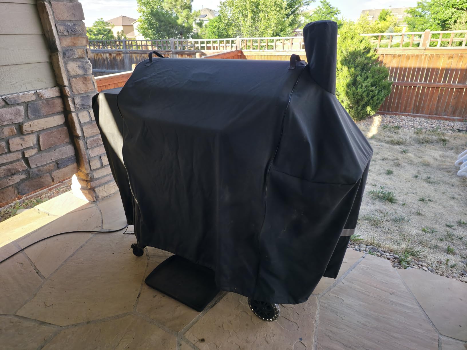 QuliMetal Grill Cover for Pit Boss Austin XL/1000/1100 Series | 600D Pellet Smoker Cover for Pitboss 1000D3,1000S/SC/SQ/SC2,1100 Pro,Rancher XL 1000,1150 & Z Grill 1000 Series customer photo 2