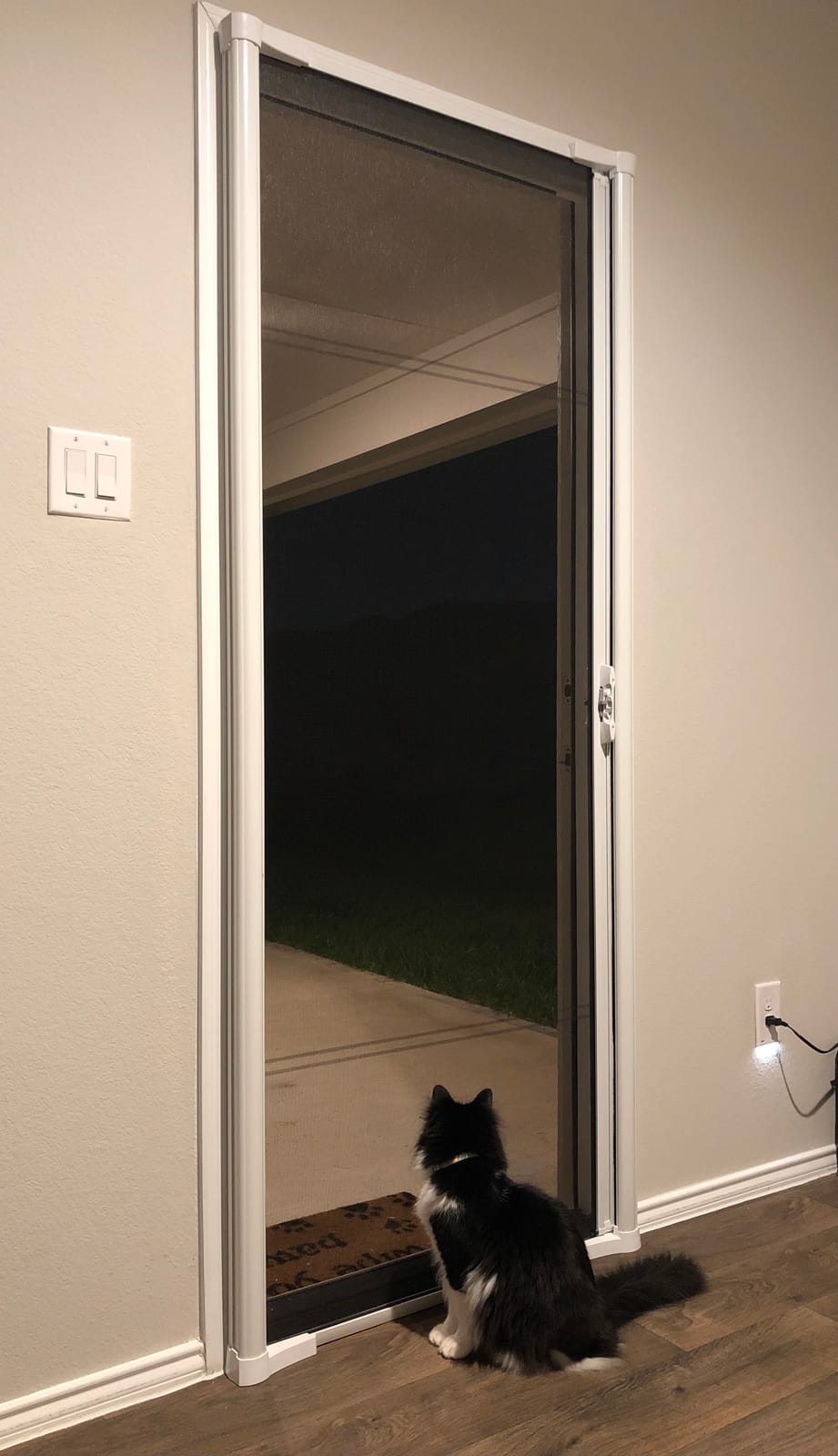 LARSON Brisa Brown Retractable Screen Door EZ-Glide 32-36 in Wide | Door Mesh Screen, EZ-Glide, Fits Front Doors customer photo 1