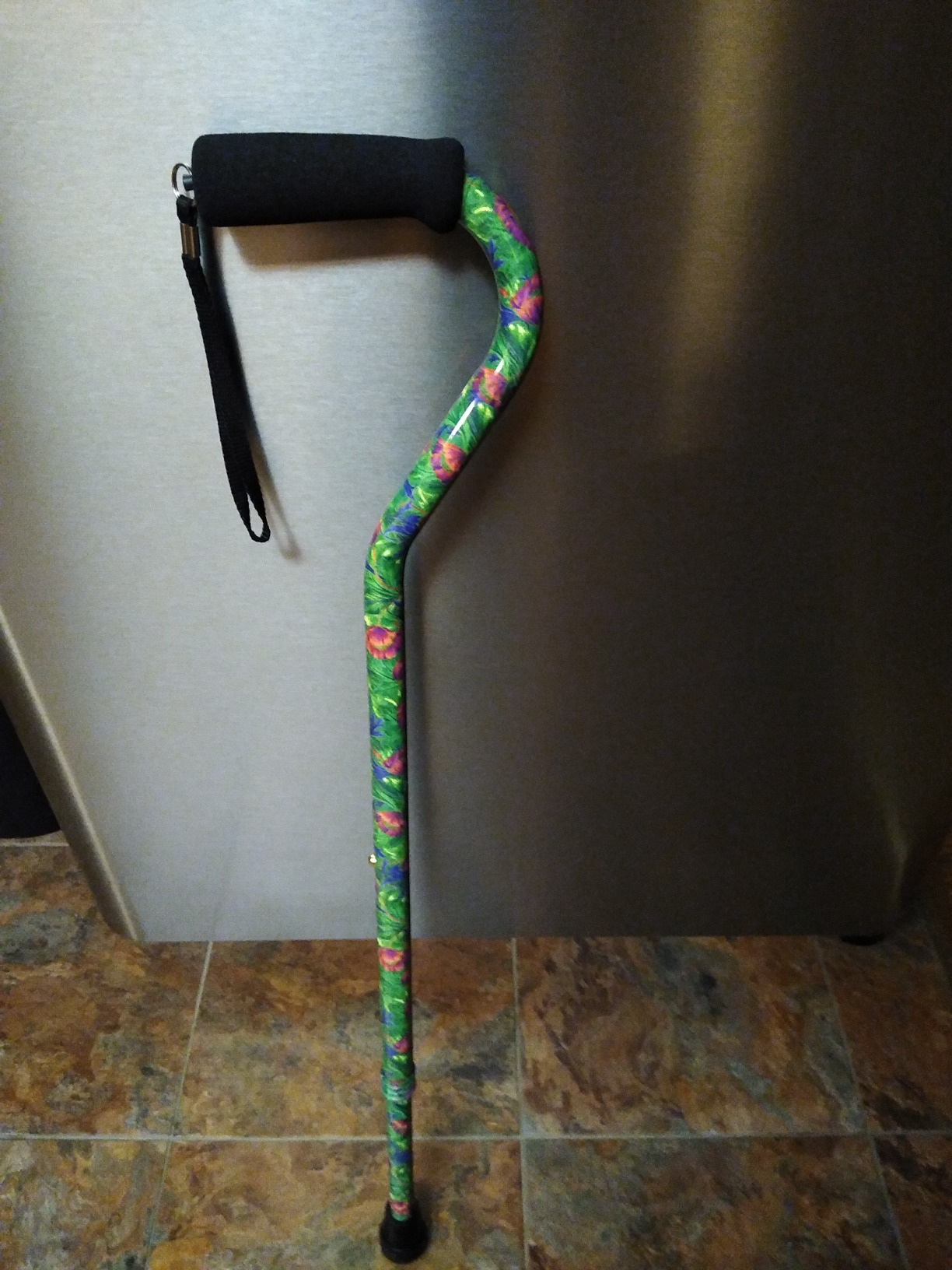 NOVA Offset Walking Cane for Seniors, Men & Women - Lightweight Adjustable Walking Cane with Soft Foam Grip, Wrist Strap, Anti-Rattle Lock & Non-Slip Tip customer photo 1