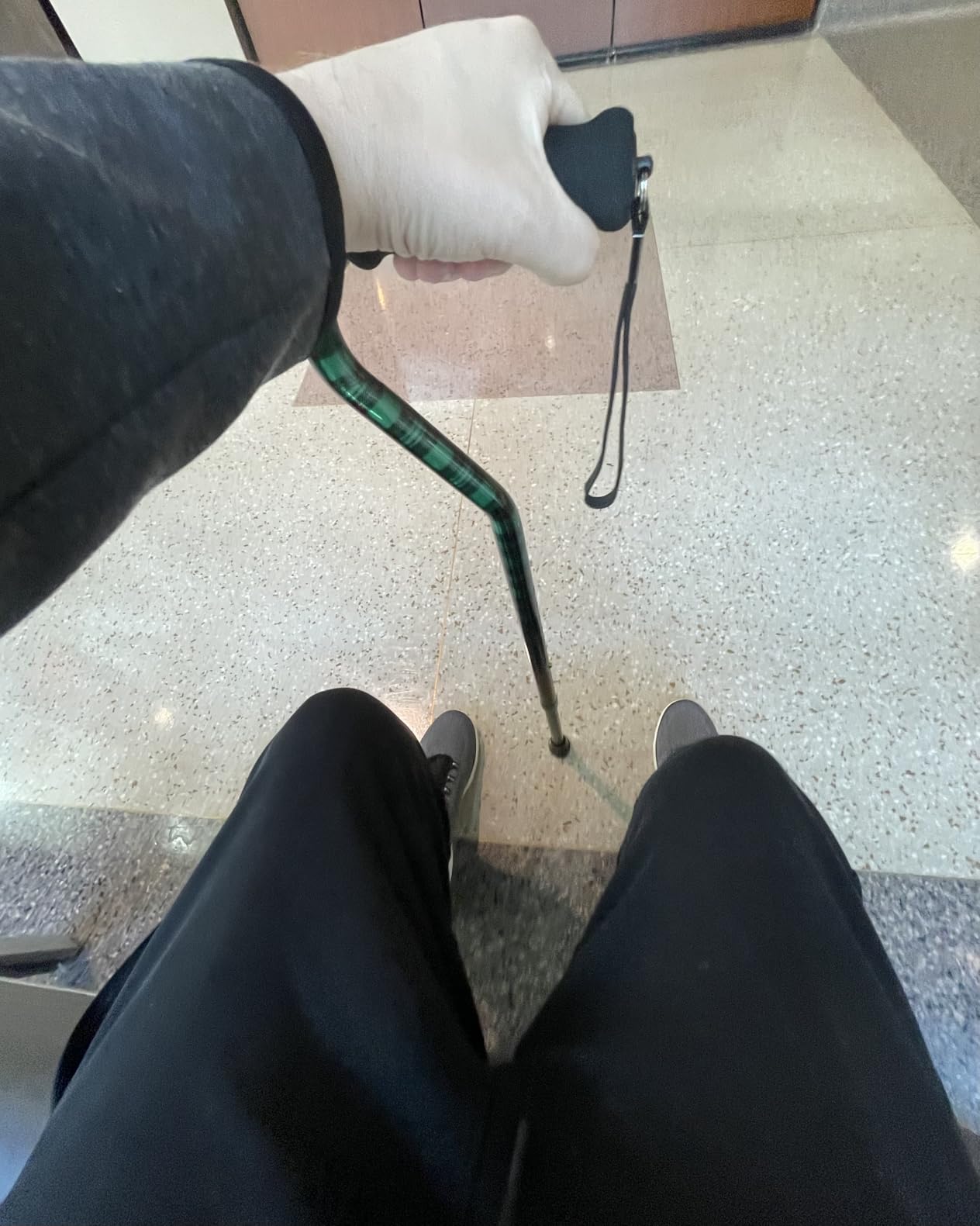NOVA Offset Walking Cane for Seniors, Men & Women - Lightweight Adjustable Walking Cane with Soft Foam Grip, Wrist Strap, Anti-Rattle Lock & Non-Slip Tip customer photo 2