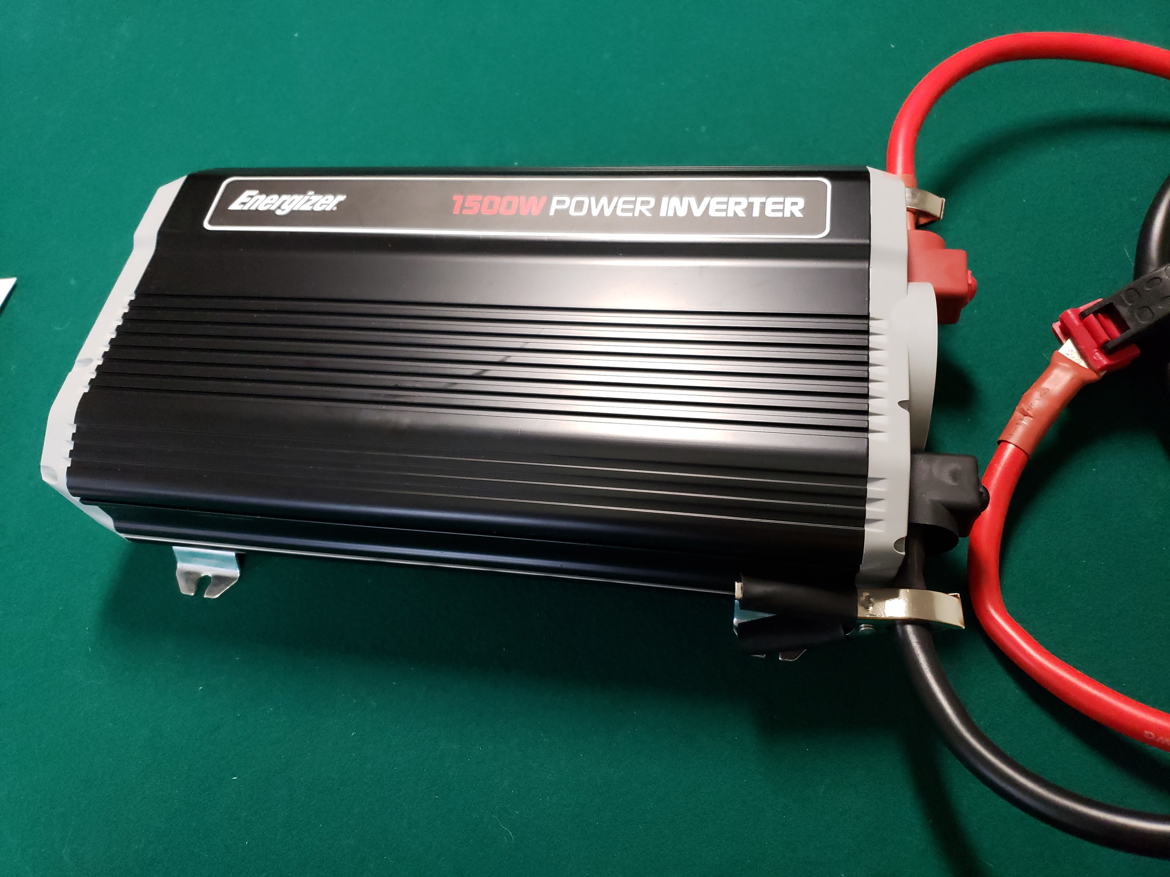 Energizer 1500 Watts Power Inverter Modified Sine Wave 12v to 110v | Two AC Outlets, Two USB Ports (2.4 Amp), Battery Cables Included, ETL Approved Under UL STD 458 customer photo 1