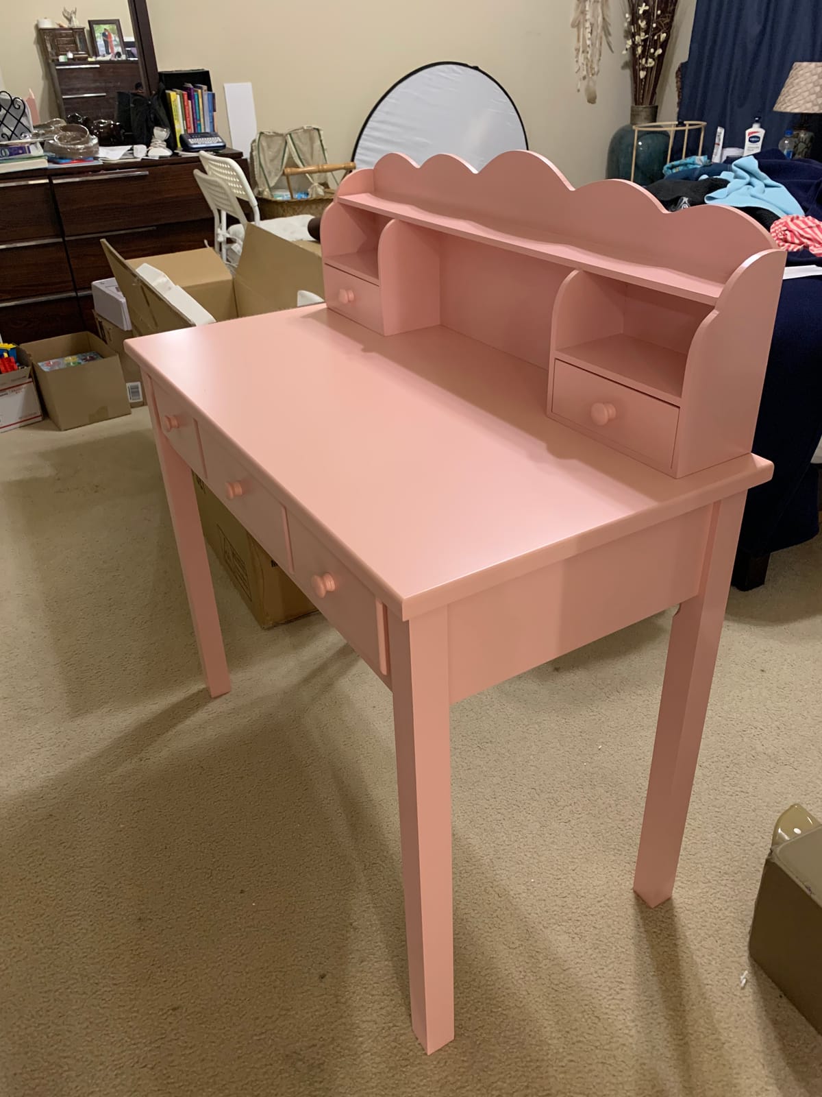 FUNKOCO Writing Desk with Hutch, 40