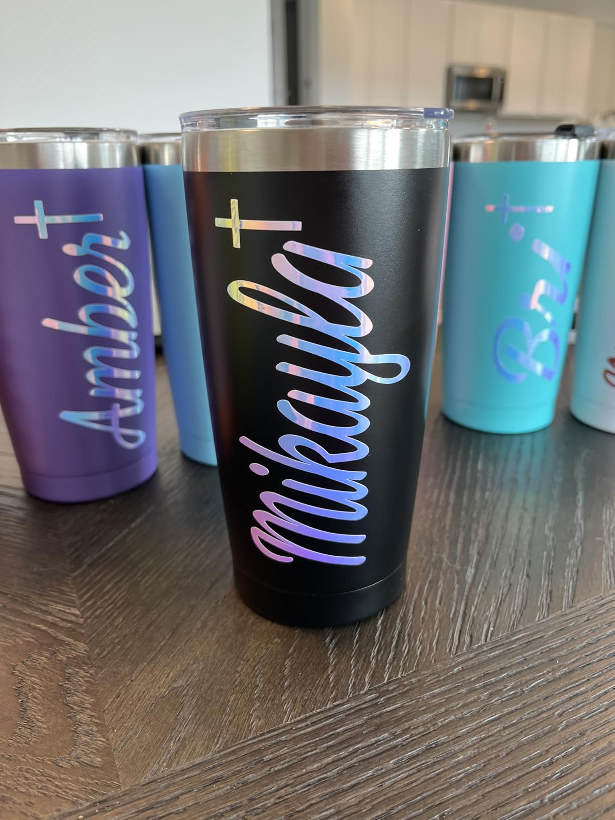 6 Pack 20 oz Stainless Steel Insulated Tumbler with Straw and Lid, Double Wall Travel Coffee Mug Vacuum Insulated Bulk Tumbler, Suitable for Vehicle Cup Holders(Assorted Colors) customer photo 1