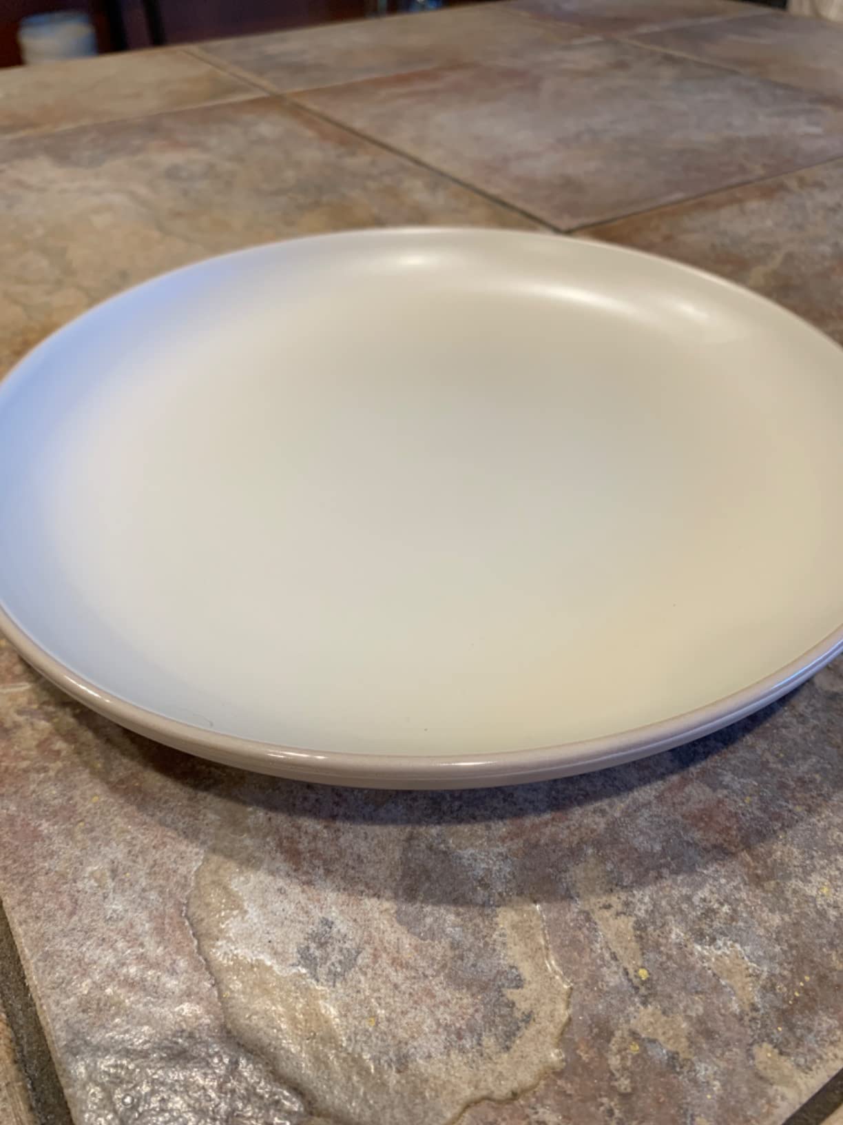 Gibson Home Rockaway 12-Piece Round Stoneware Dinnerware Set, Service for 4 - Cream Plates and Bowls, Modern Matte Finish, Microwave & Dishwasher Safe customer photo 1