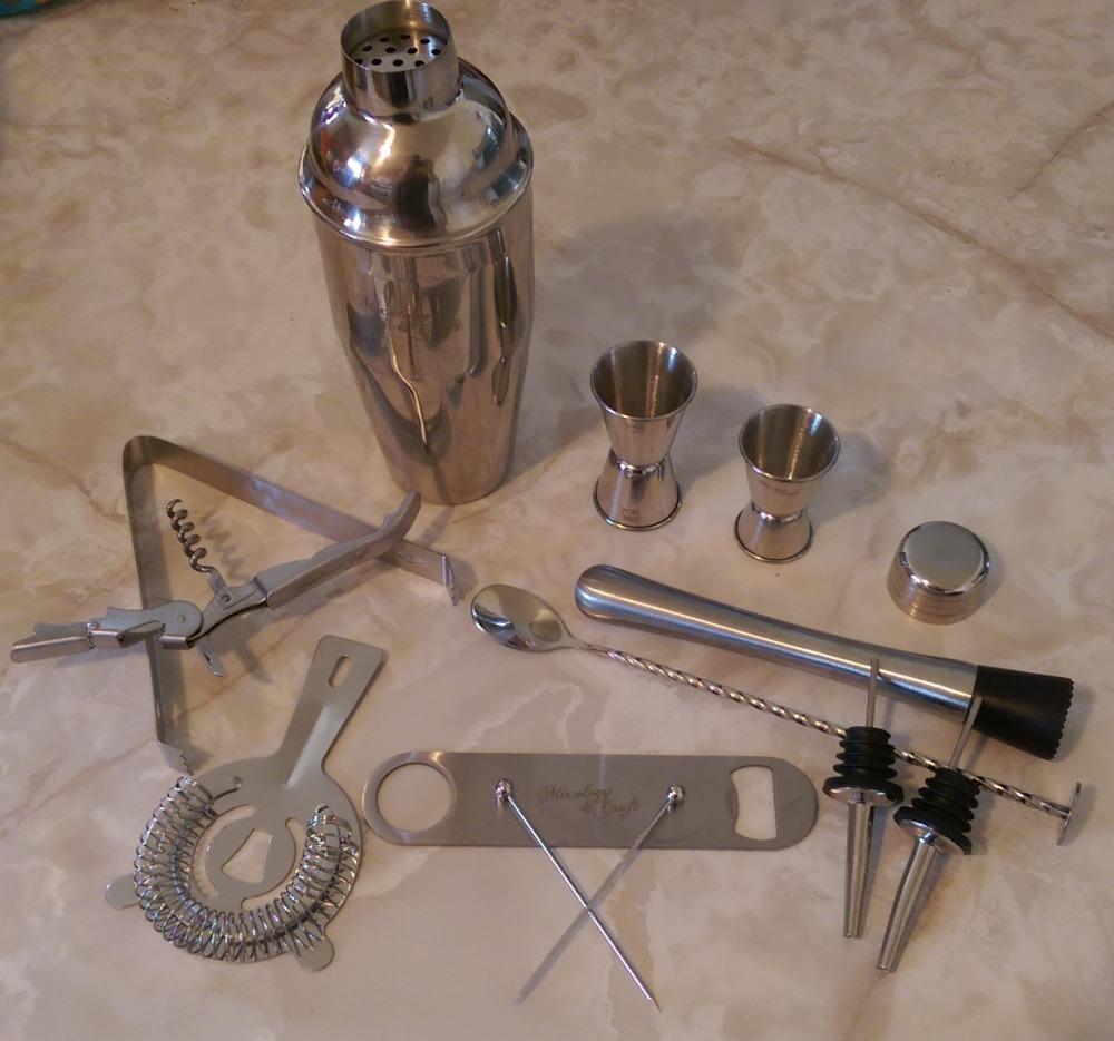 Mixology & Craft Deluxe Copper Cocktail Shaker Set - Weighted Boston Shaker Kit for Bartenders - Includes Japanese Jigger, Muddler, Pourers, Strainers - Perfect for Home Bars and Gifts customer photo 1