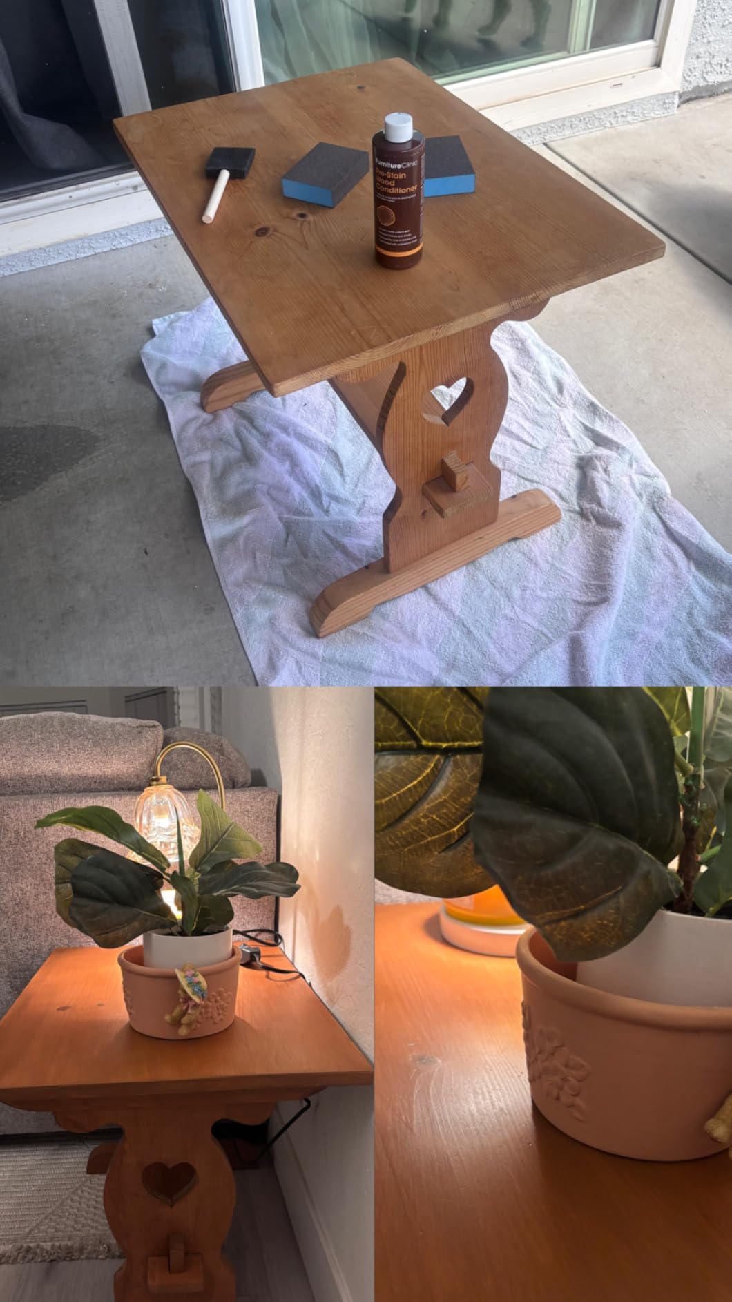 Furniture Clinic Wood Stain | Dark Oak | Water Based | Fast Drying, Low Odor, & Non-Toxic | for Indoor & Outdoor Furniture and More | Multiple Finishes | (8.5oz / 250ml) customer photo 1