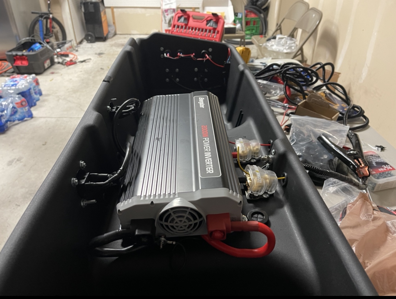Energizer 2000 Watts Power Inverter Modified Sine Wave Car Inverter, 12v to 110v, Two AC Outlets, Two USB Ports (2.4 Amp), DC to AC Converter, Battery Cables Included - ETL Approved Under UL STD 458 customer photo 1