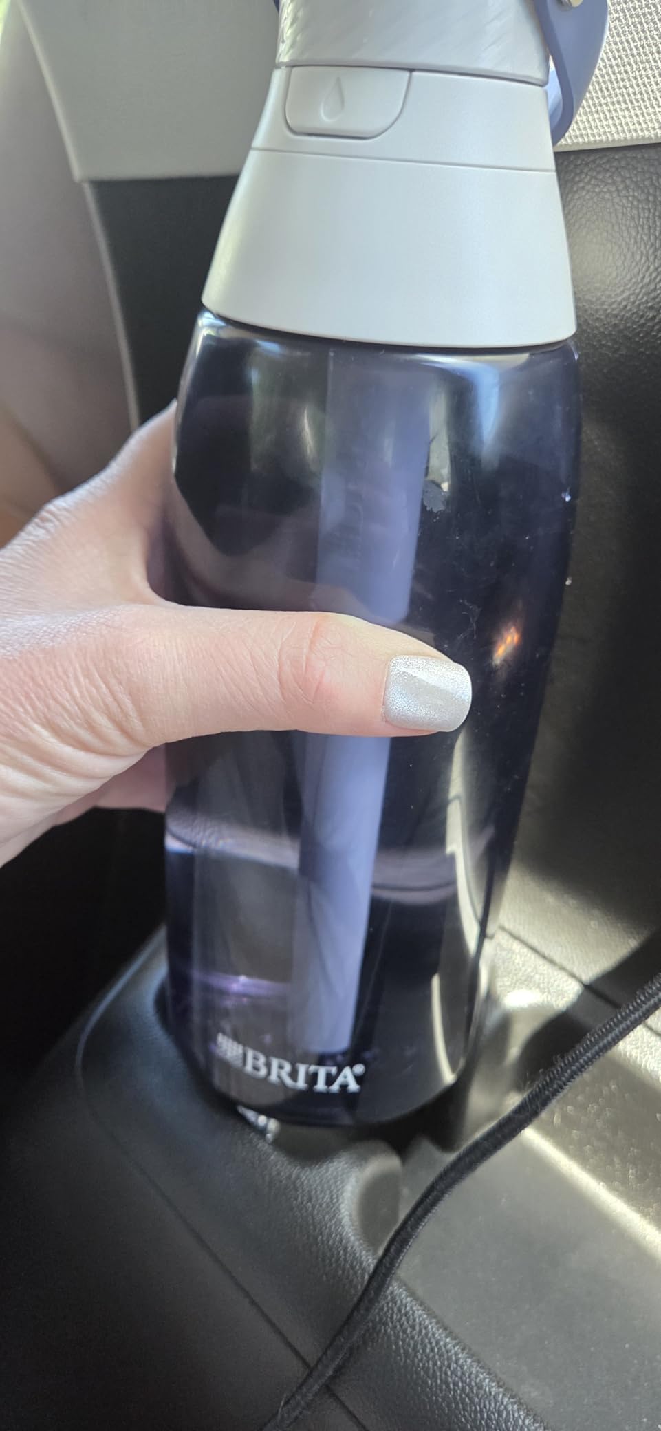 Brita Hard-Sided Plastic Premium Filtering Water Bottle, BPA-Free, Reusable, Replaces 300 Plastic Water Bottles, Filter Lasts 2 Months or 40 Gallons, Includes 1 Filter, Blush - 26 oz customer photo 2