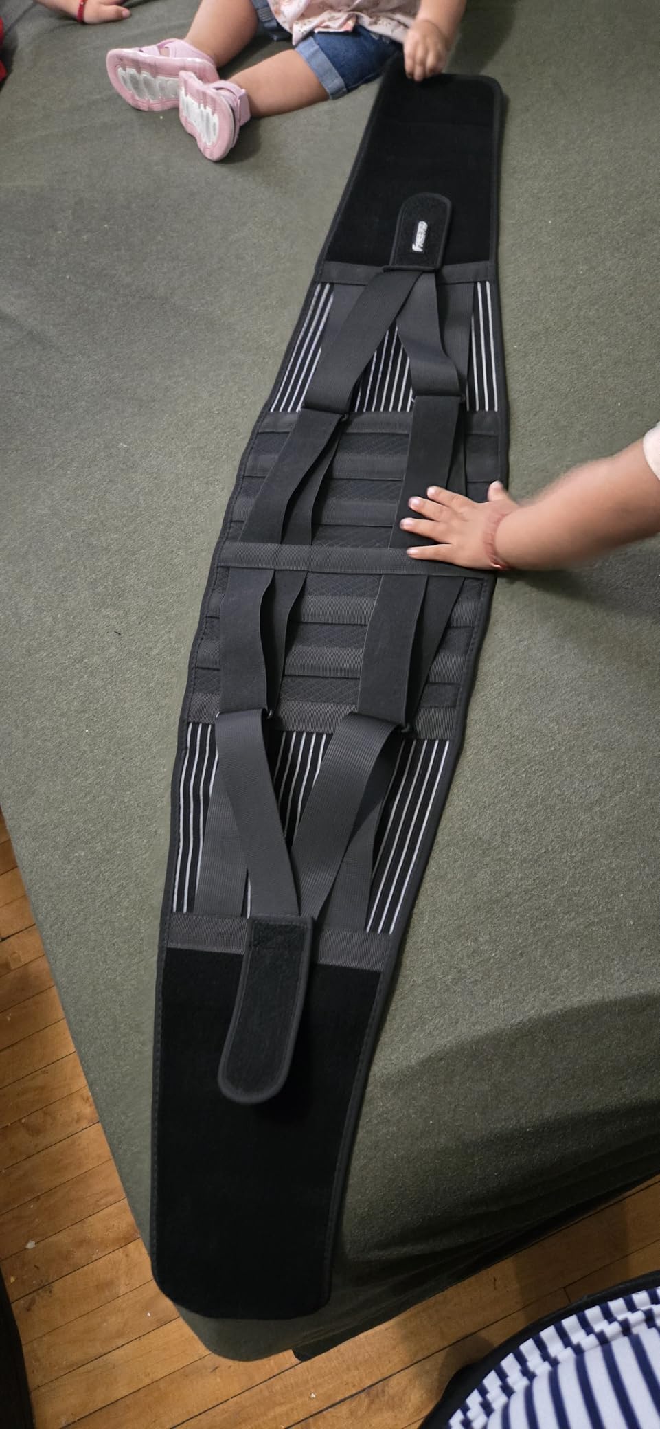 FREETOO Back Braces for Lower Back Pain Relief with 6 Stays, Breathable Back Support Belt for Men/Women for work , Anti-skid lumbar support belt with 16-hole Mesh for sciatica(L) customer photo 1