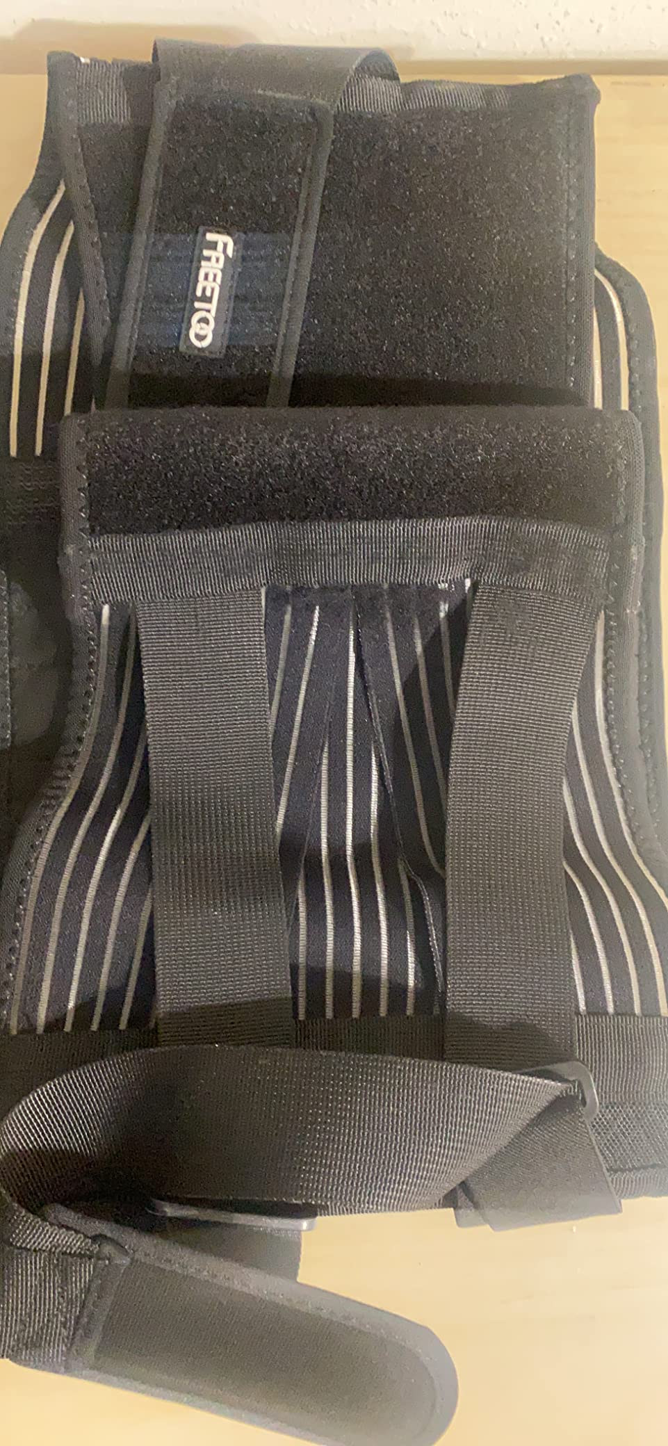 FREETOO Back Braces for Lower Back Pain Relief with 6 Stays, Breathable Back Support Belt for Men/Women for work , Anti-skid lumbar support belt with 16-hole Mesh for sciatica(L) customer photo 2