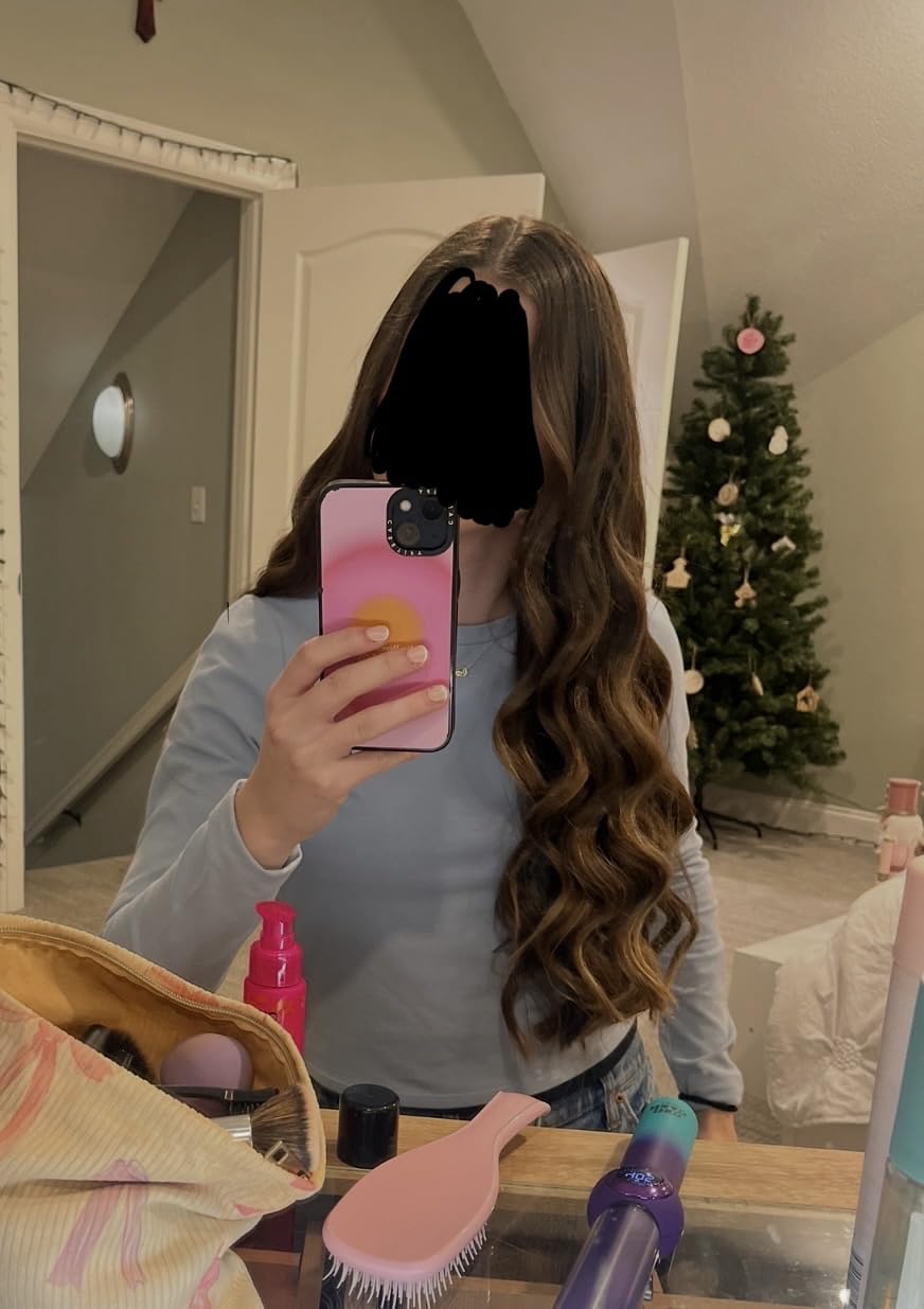 Bed Head Rough Volume Digital Hair Curling Wand | Fast Heat Up and Massive Shine, (1-1/4 in) customer photo 2