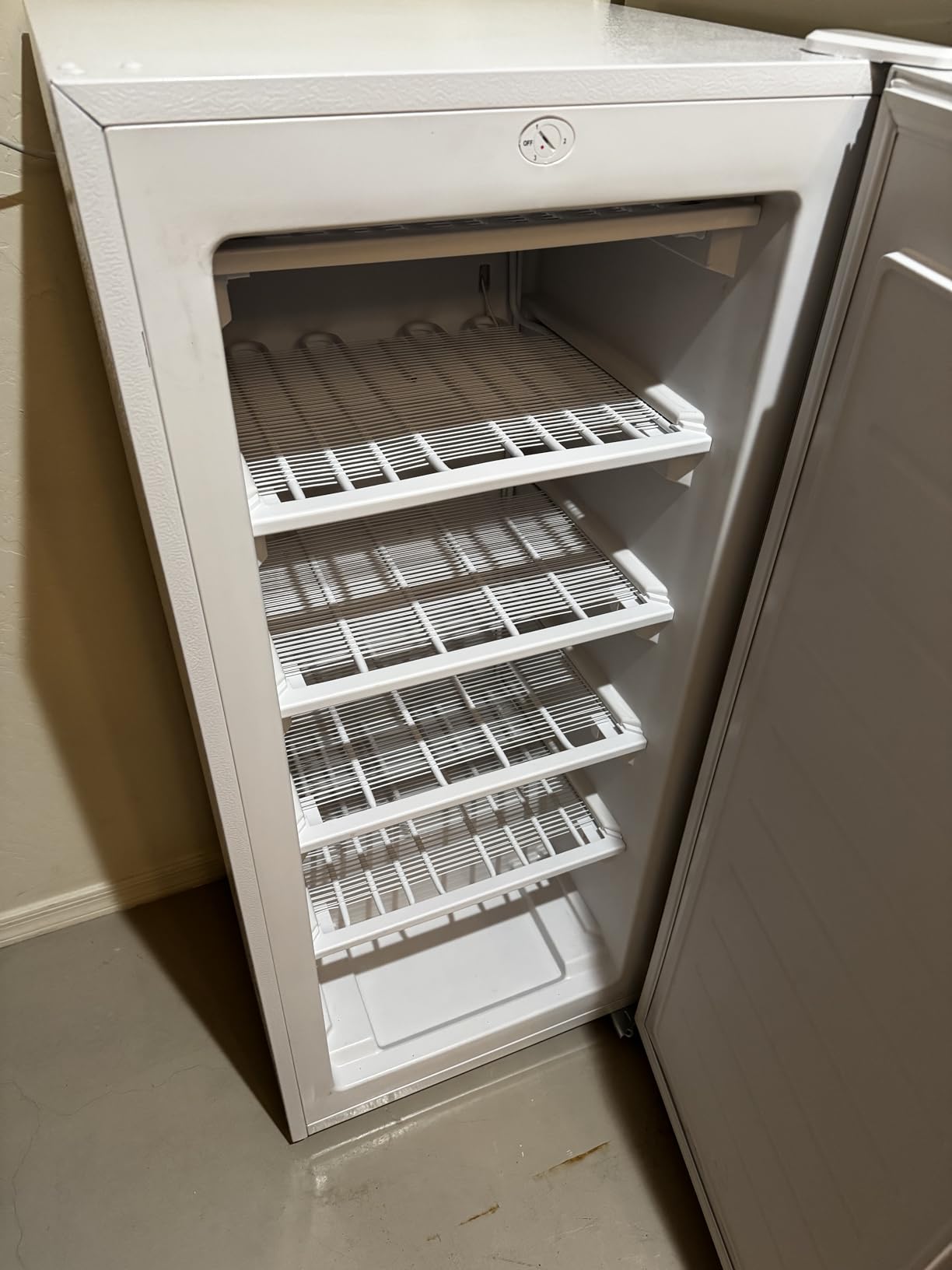 Commercial Cool Upright Freezer, Stand Up Freezer 6 Cu Ft with Reversible Door, Black | 5 Fixed Freezer Shelves, Reversible Door, Adjustable Thermostat, Manual Defrost customer photo 2