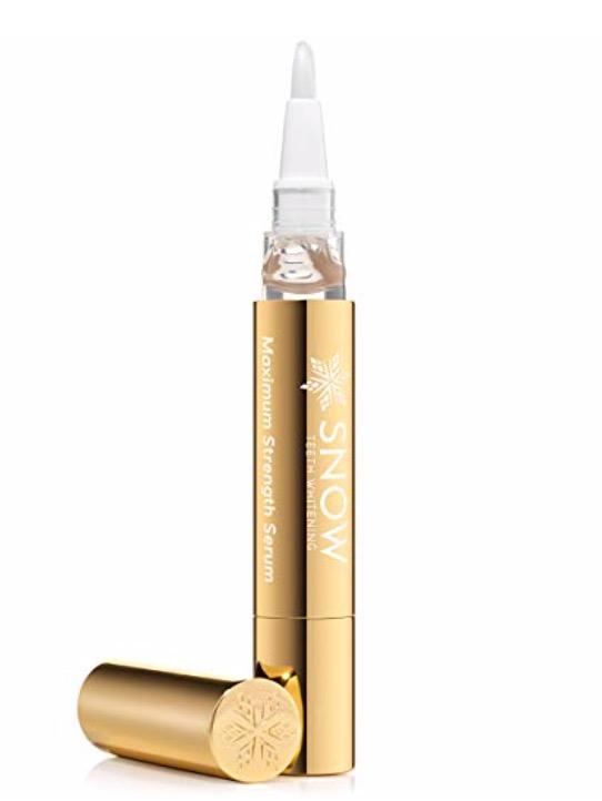 SNOW Extra Strength Teeth Whitening Pen - Hydroxyapatite - 4ml, 2 Pack | Dual whitening complex of hydrogen peroxide and carbamide peroxide, coffee wine tea stains, fluoride free, Peppermint customer photo 1