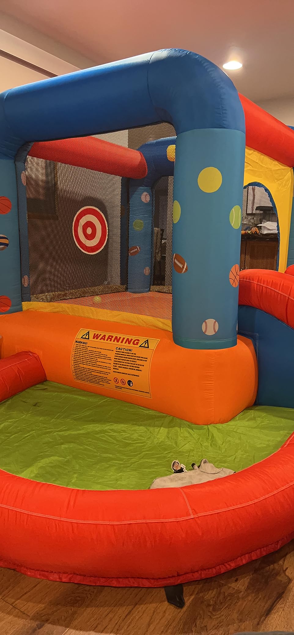 Step4Fun Inflatable Bounce House, Kids Castle Slide Bouncer for Children Jumping Outdoor and Indoor Party, Baby Backyard Water Jumper Toy with Blower, Ball Pit Pool, Ideal Gifts (112 x 98 x 65 inch) customer photo 2