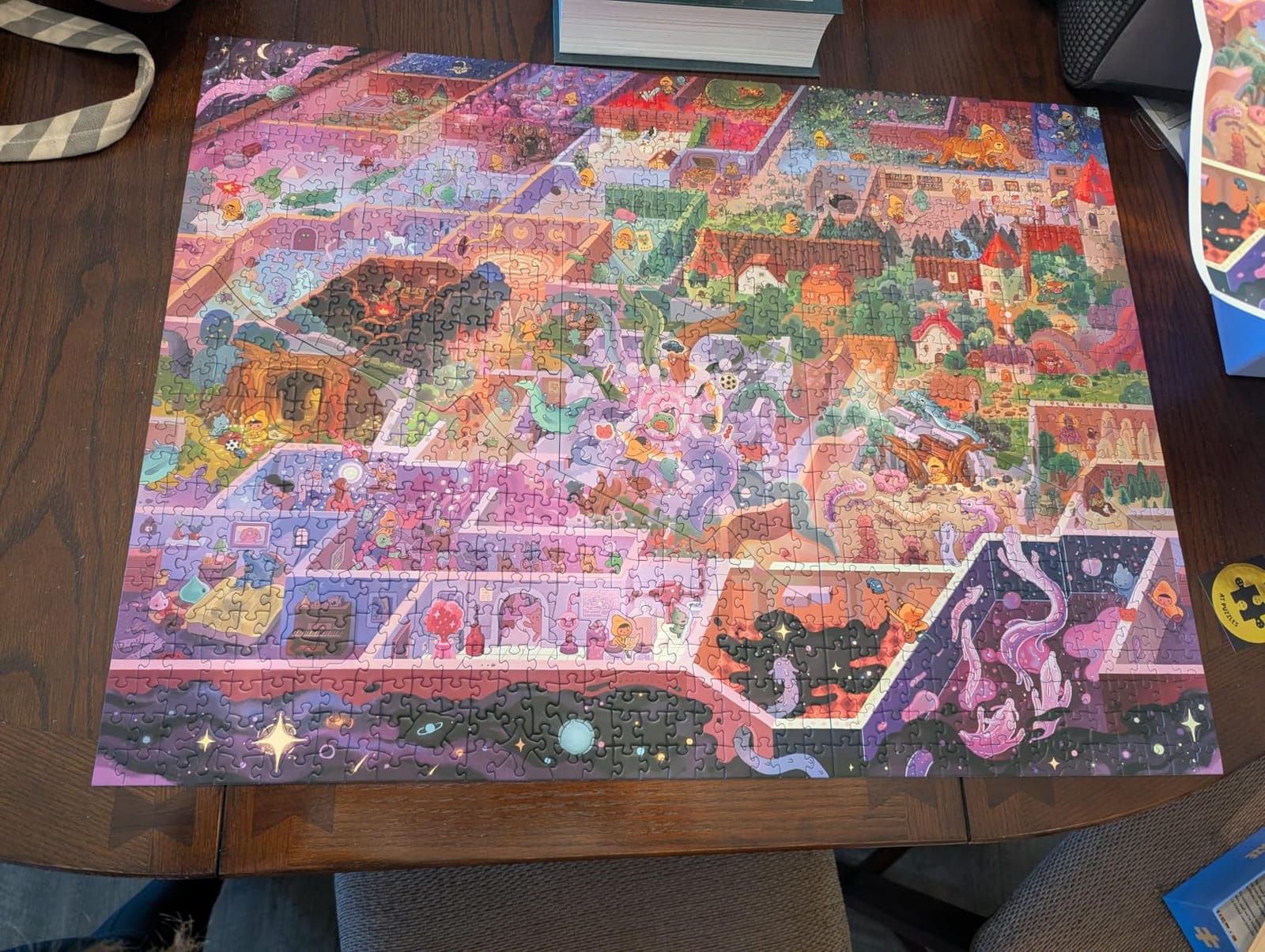 The Mystic Maze 1000-Piece Puzzle by The Magic Puzzle Company Series 1 - Original Handmade Art Full of Tiny Details, Mind-Blowing Magical Ending, Dozens of Hidden Secrets customer photo 2