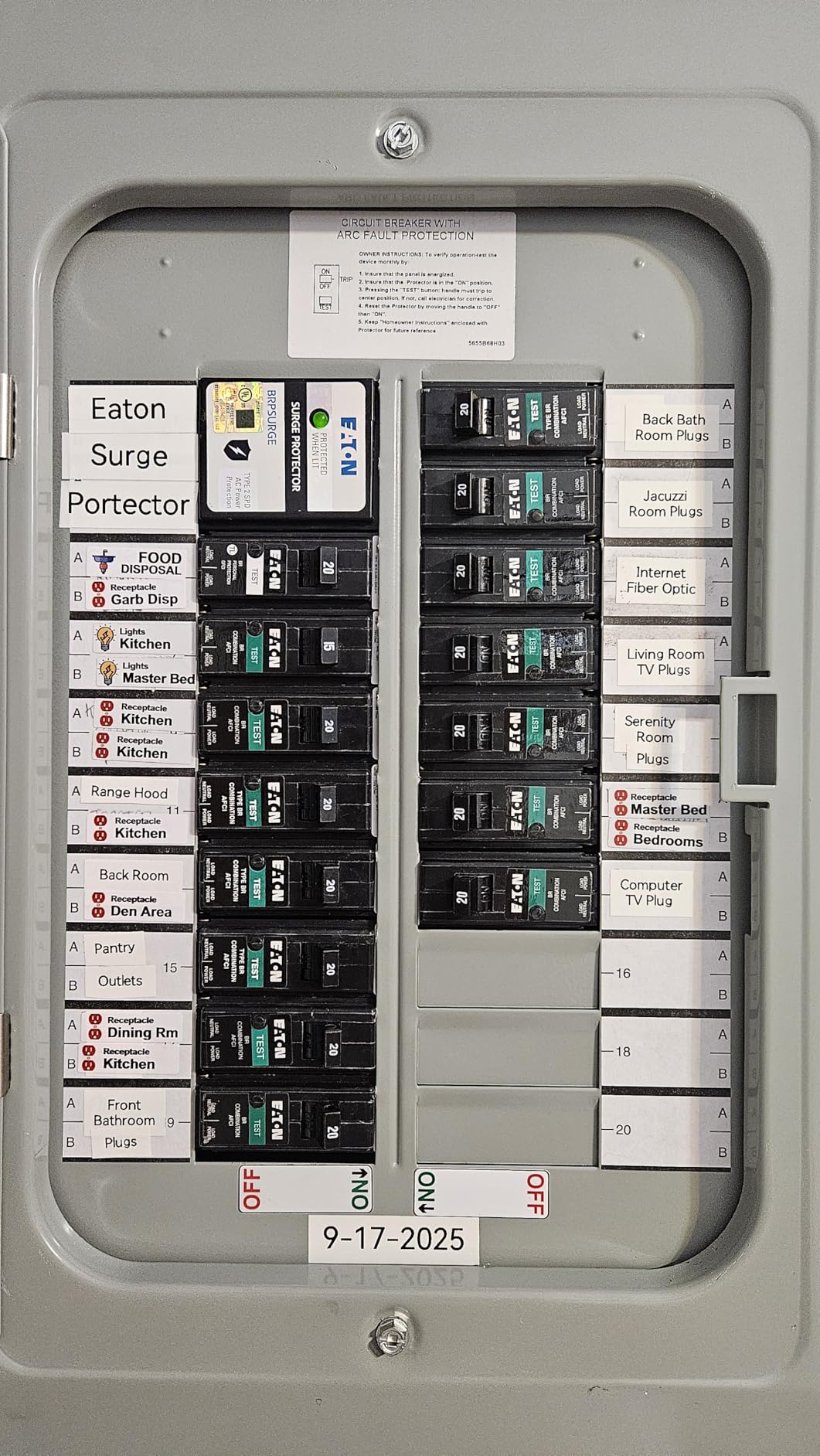 Eaton BRNSURGE Type BR Whole-Panel Circuit Breaker Surge Protective Device customer photo 2