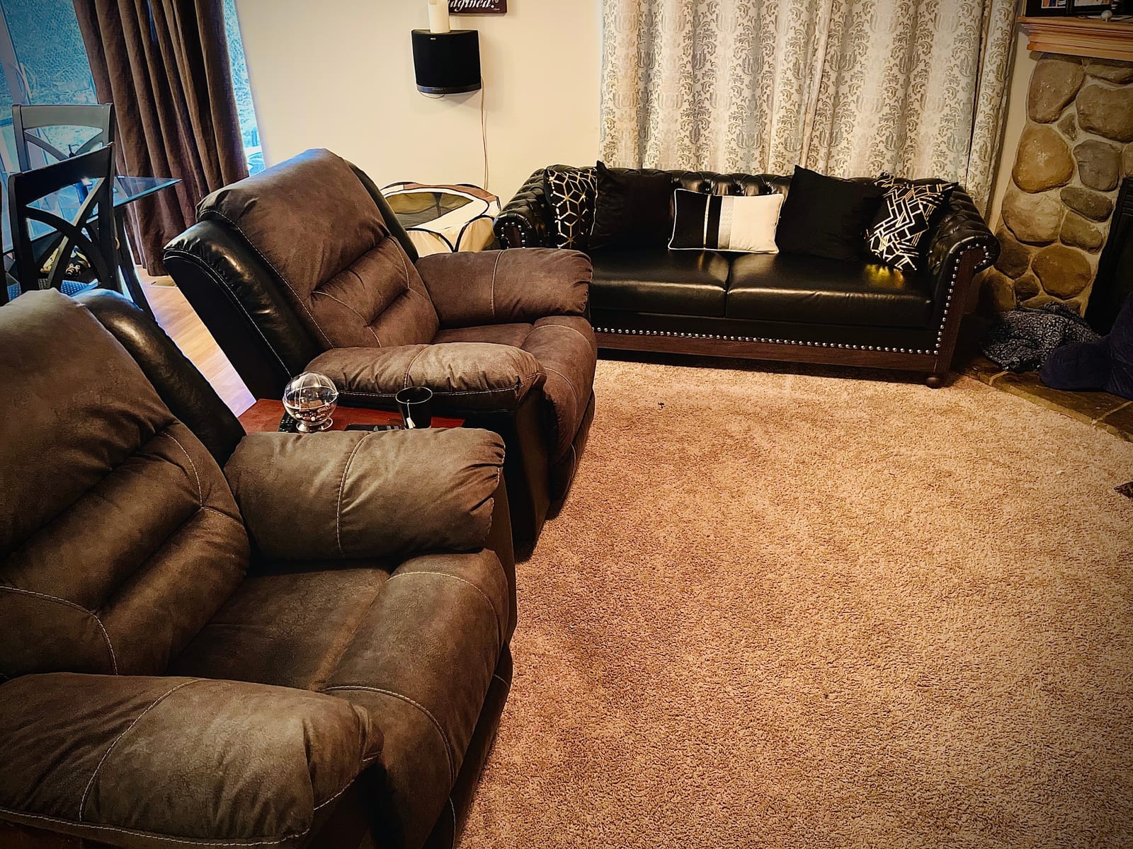 Christopher Knight Home Castalia Sofas, Cognac Brown + Natural customer photo 1