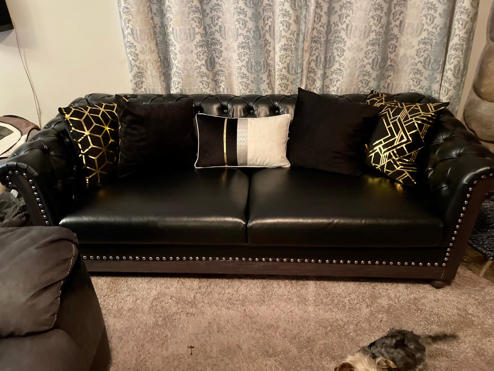 Christopher Knight Home Castalia Sofas, Cognac Brown + Natural customer photo 2