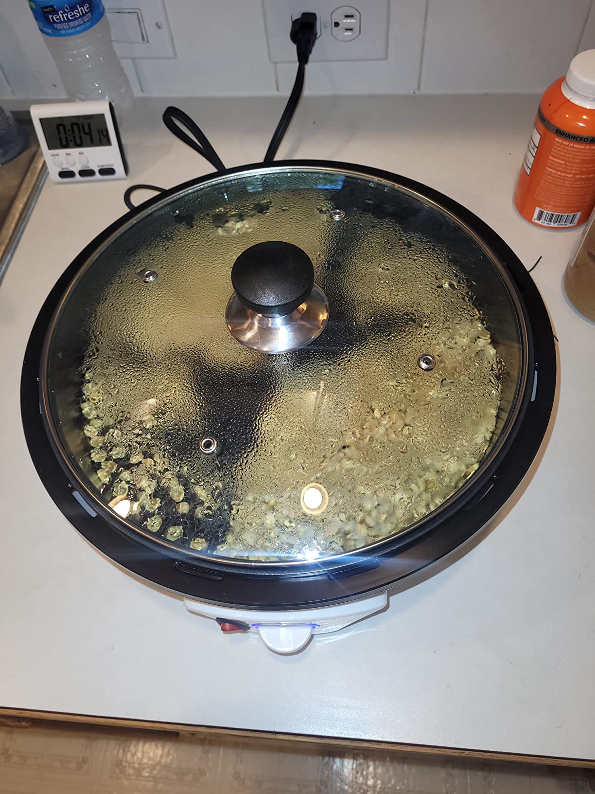 500g Coffee Bean Roaster Machine with Timer, 110V | Electric, 0-240℃, Non-Stick, Household, For Cafe Shop Home Use customer photo 2