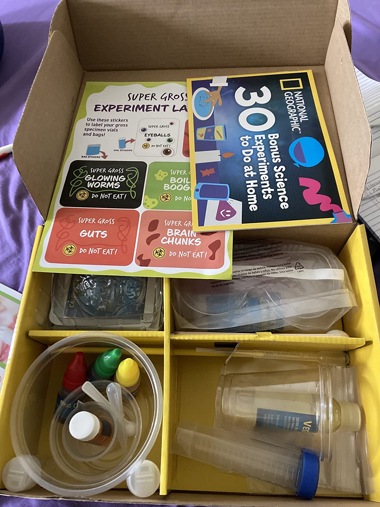 National Geographic Gross Science Kit with 45 Experiments for Kids 8-12 | Brain Dissection, Slime Making, Creepy STEM Projects, Chemistry Activities, Gross Science Experiments, Birthday Gift customer photo 1