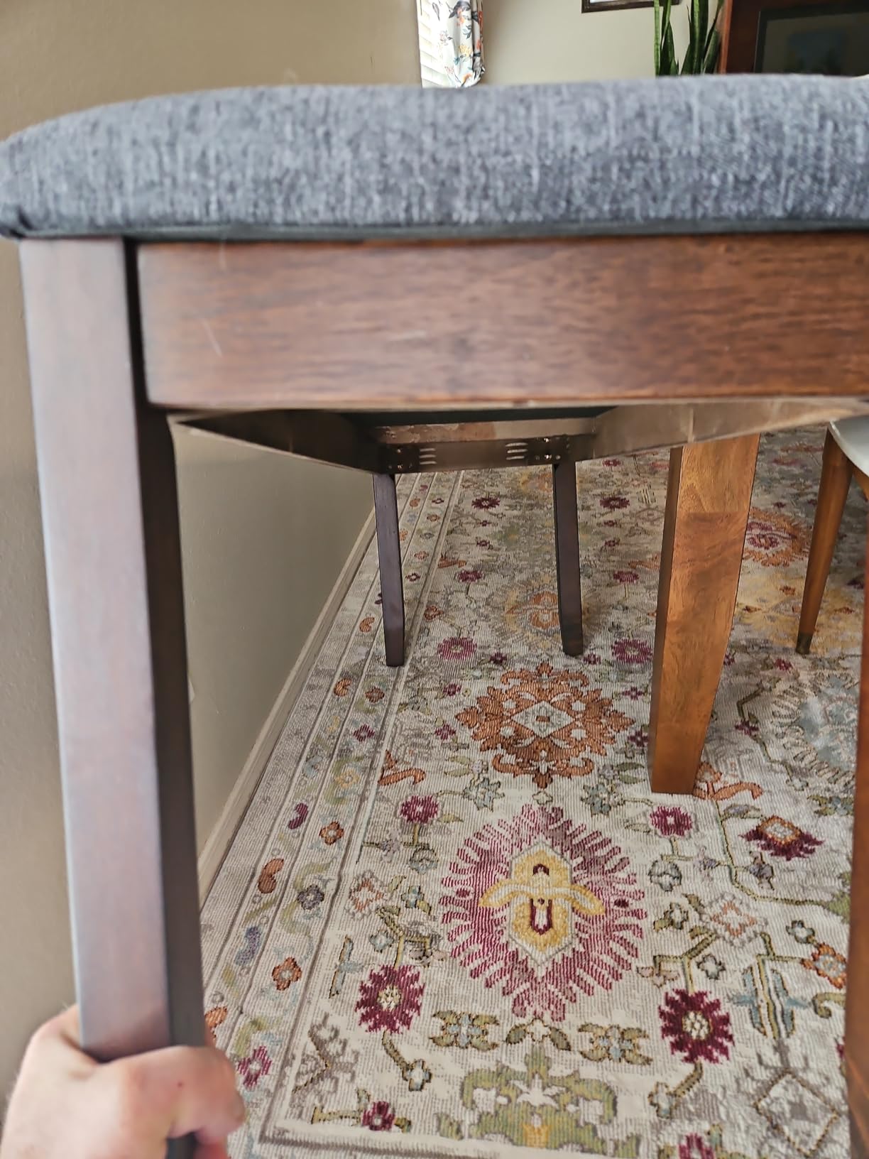 GIANTEX Dining Room Bench with Upholstered Padded Seat, 660lbs Capacity, 47