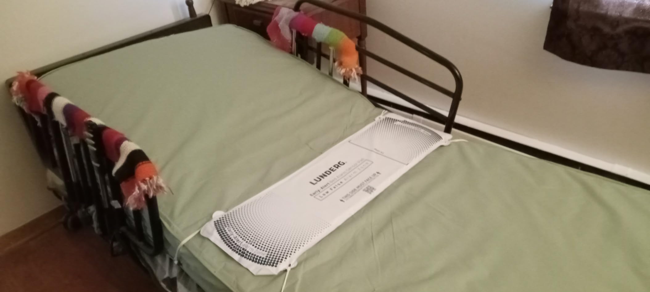 Lunderg Wireless Early Alert Bed Alarm System for Elderly & Fall Prevention | Alerts Caregivers Before They Get Up. No Loud In-Room Alarm To Frighten Your Loved One. Great For Dementia Care. US Company. customer photo 1