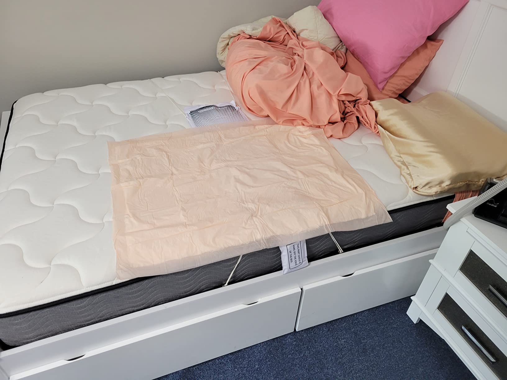 Lunderg Wireless Early Alert Bed Alarm System for Elderly & Fall Prevention | Alerts Caregivers Before They Get Up. No Loud In-Room Alarm To Frighten Your Loved One. Great For Dementia Care. US Company. customer photo 2