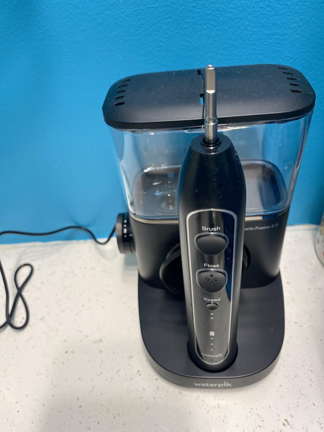 Waterpik Sonic-Fusion Flossing Electric Toothbrush Water Flosser, Black | 2-in-1 Combo with 3 Modes for Daily Gum Health & Cleaning Teeth, Braces, Implants, ADA Accepted, SF-04 customer photo 1