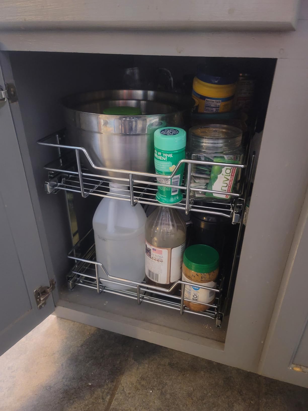 2 Tier Pull Out Cabinet Organizer 15