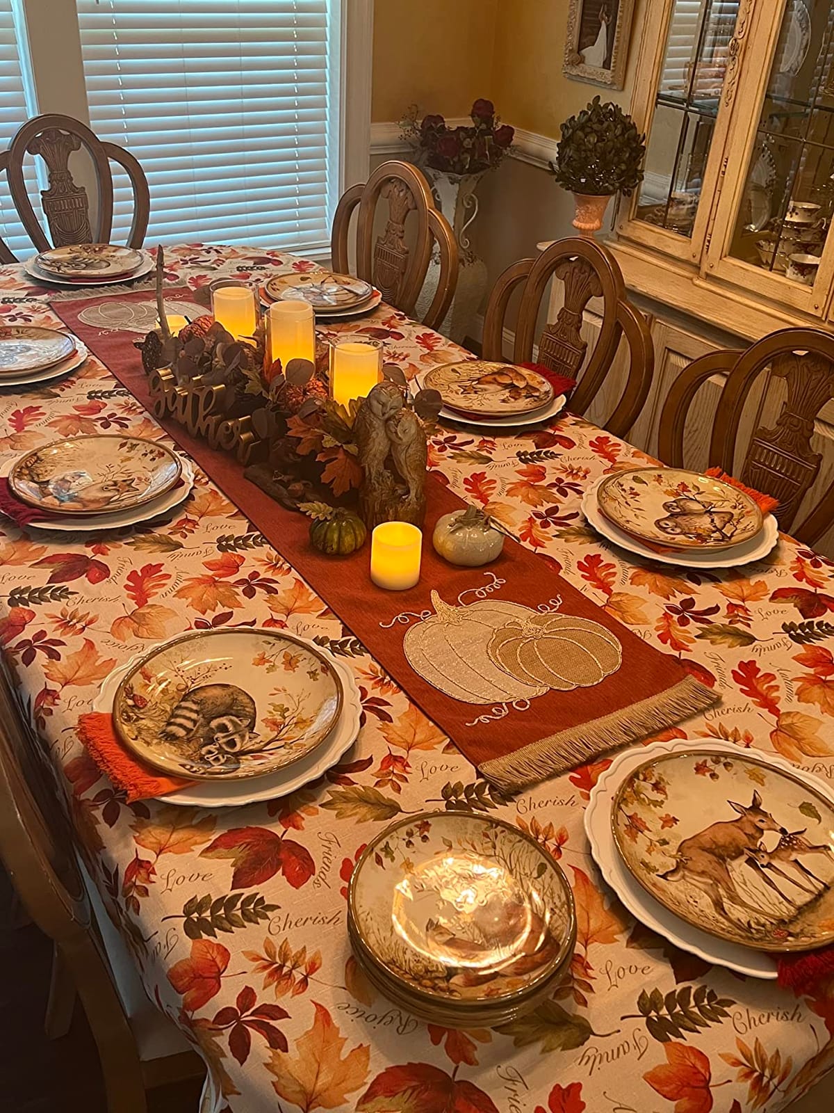 Certified International Pine Forest 16 pc Dinnerware Set, Service for 4, BROWN customer photo 1