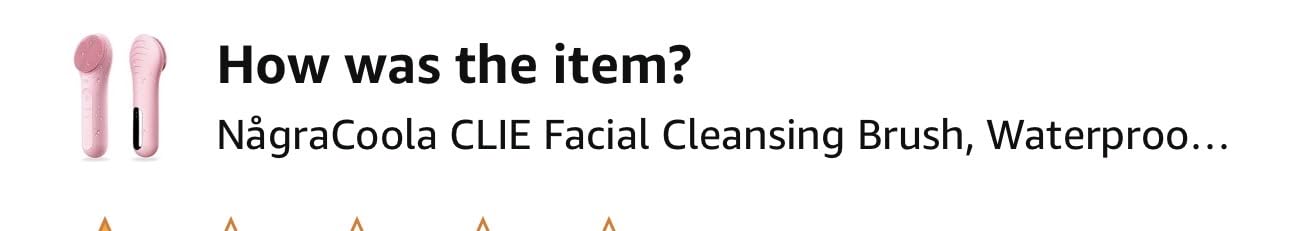 NågraCoola CLIE Facial Cleansing Brush, Waterproof and Rechargeable Face Scrub Brush for Men & Women, Cleansing, Exfoliating and Massaging, Electric Face Scrubber - Blue customer photo 2
