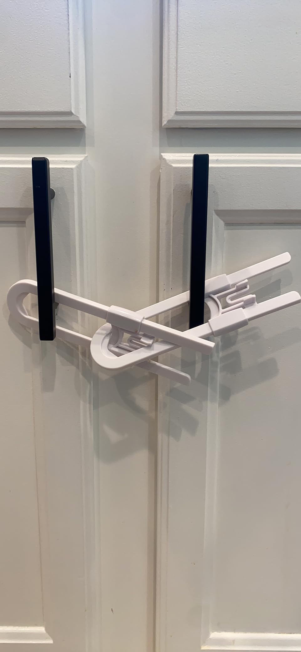 Vmaisi 8 Pcs Baby Sliding Cabinet Locks Adjustable U Shaped Child Safety | for Cabinets with Handles or Knobs, Childproof Latches for Kitchen Bathroom Storage Cupboards customer photo 2