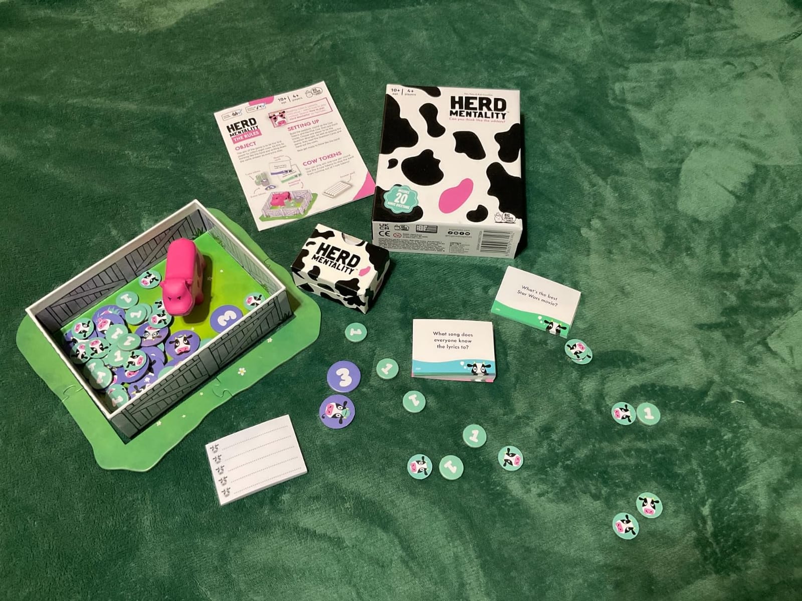 Herd Mentality Udderly Funny Family Board Game, Ages 10+ | Award-Winning Big Group Game, Family Game Night, 4-20 Players, Dodge the Pink Cow, Kids & Adults customer photo 2